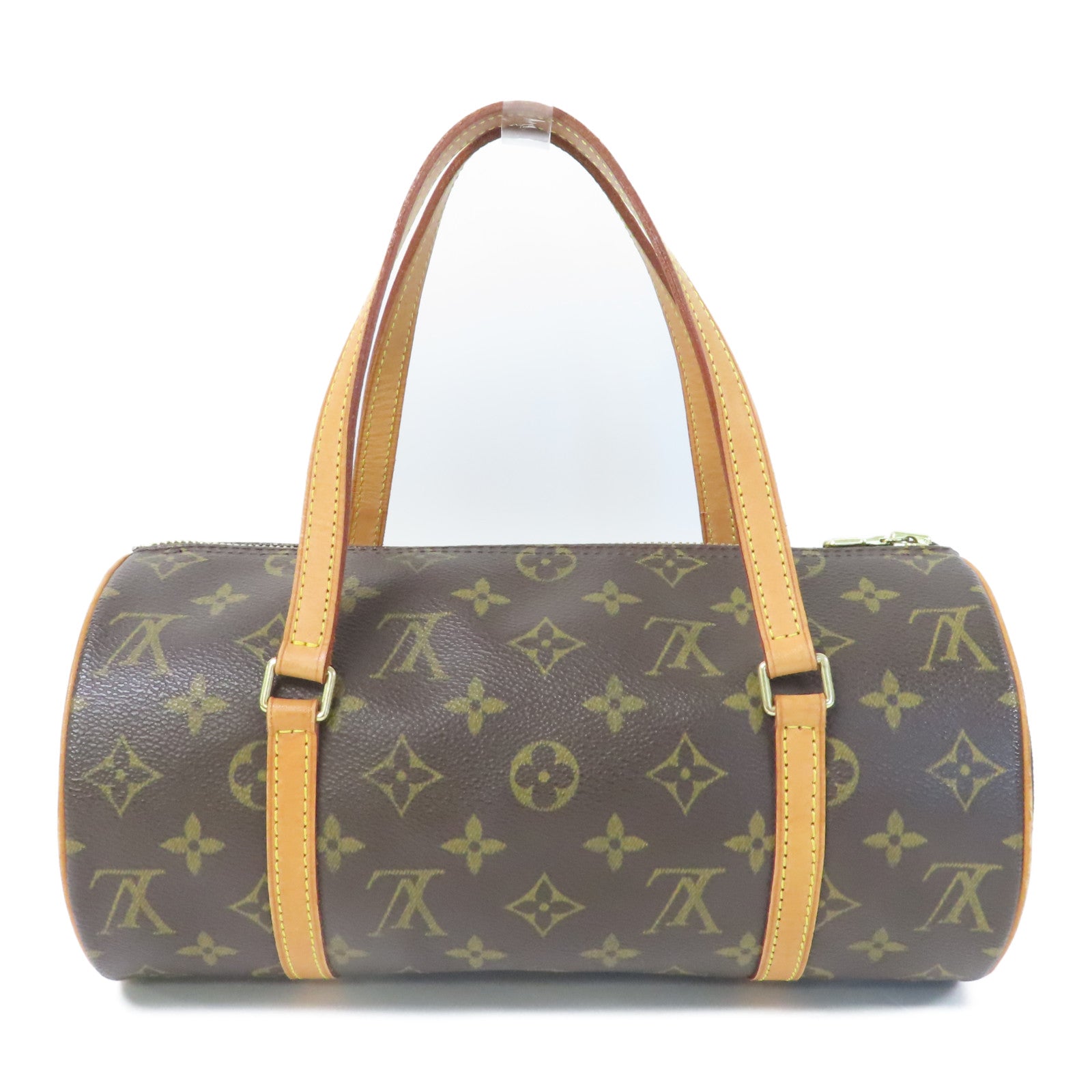 LOUIS VUITTON Monogram Papillon PM金扣肩背袋啡色