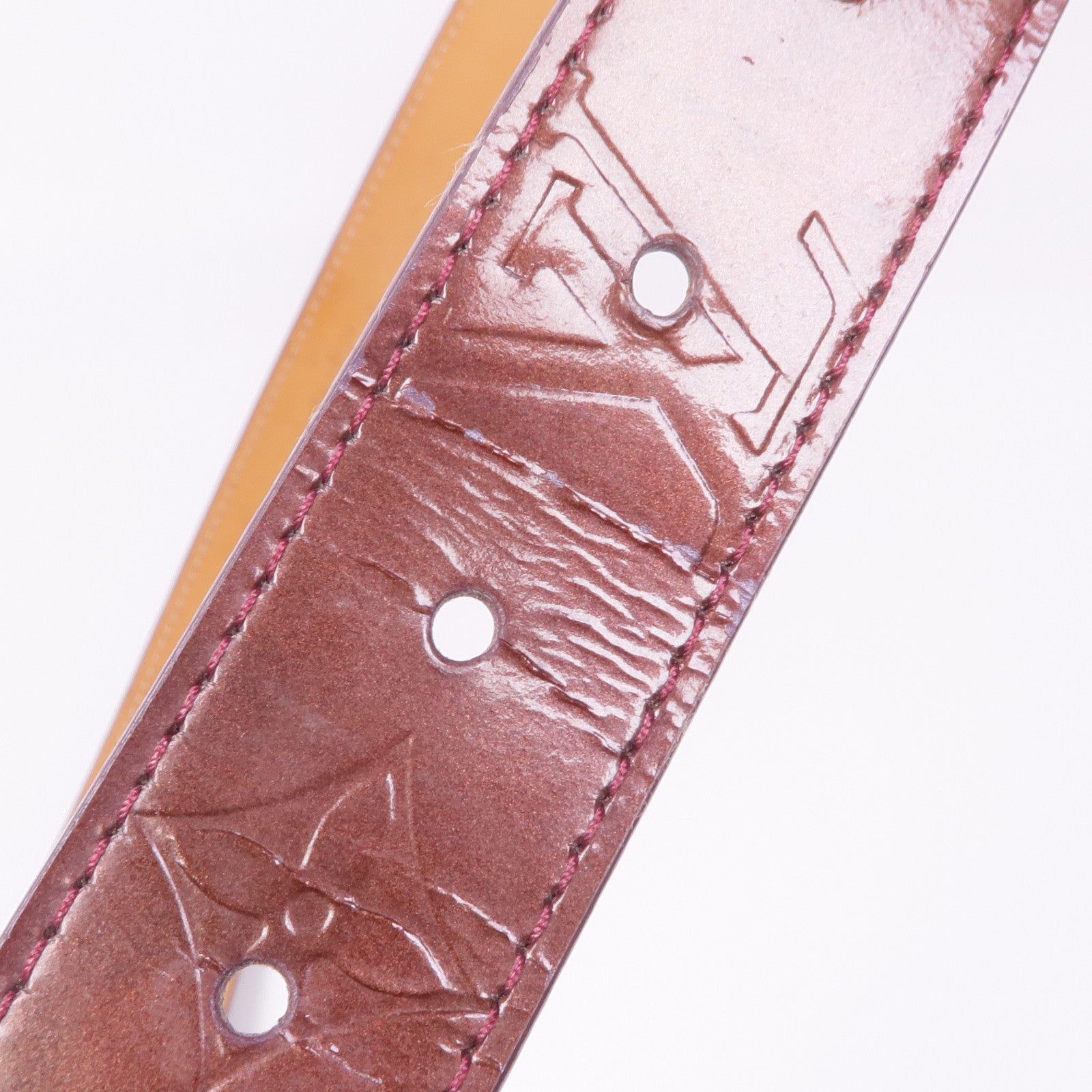 LOUIS VUITTON Vernis Ceinture Frame金扣皮帶