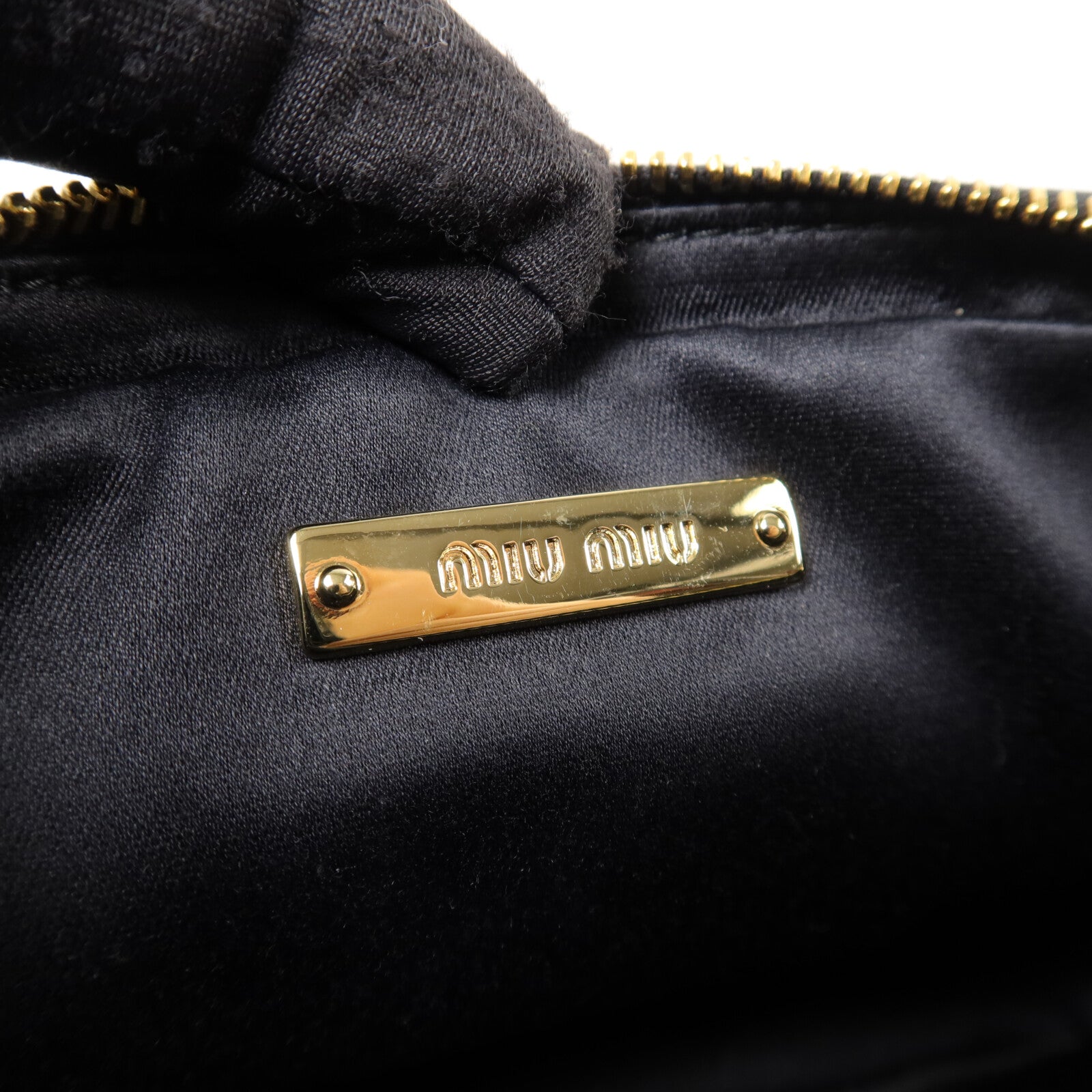 Miu Miu 羊皮皮革Madras Cat Shoulder Bag肩背袋