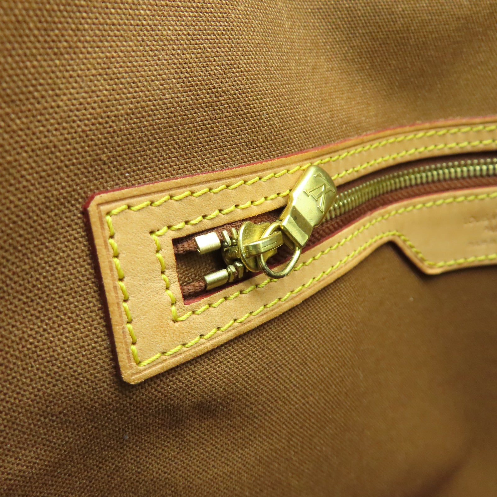 LOUIS VUITTON Monogram Abbeses金扣肩背袋棕色