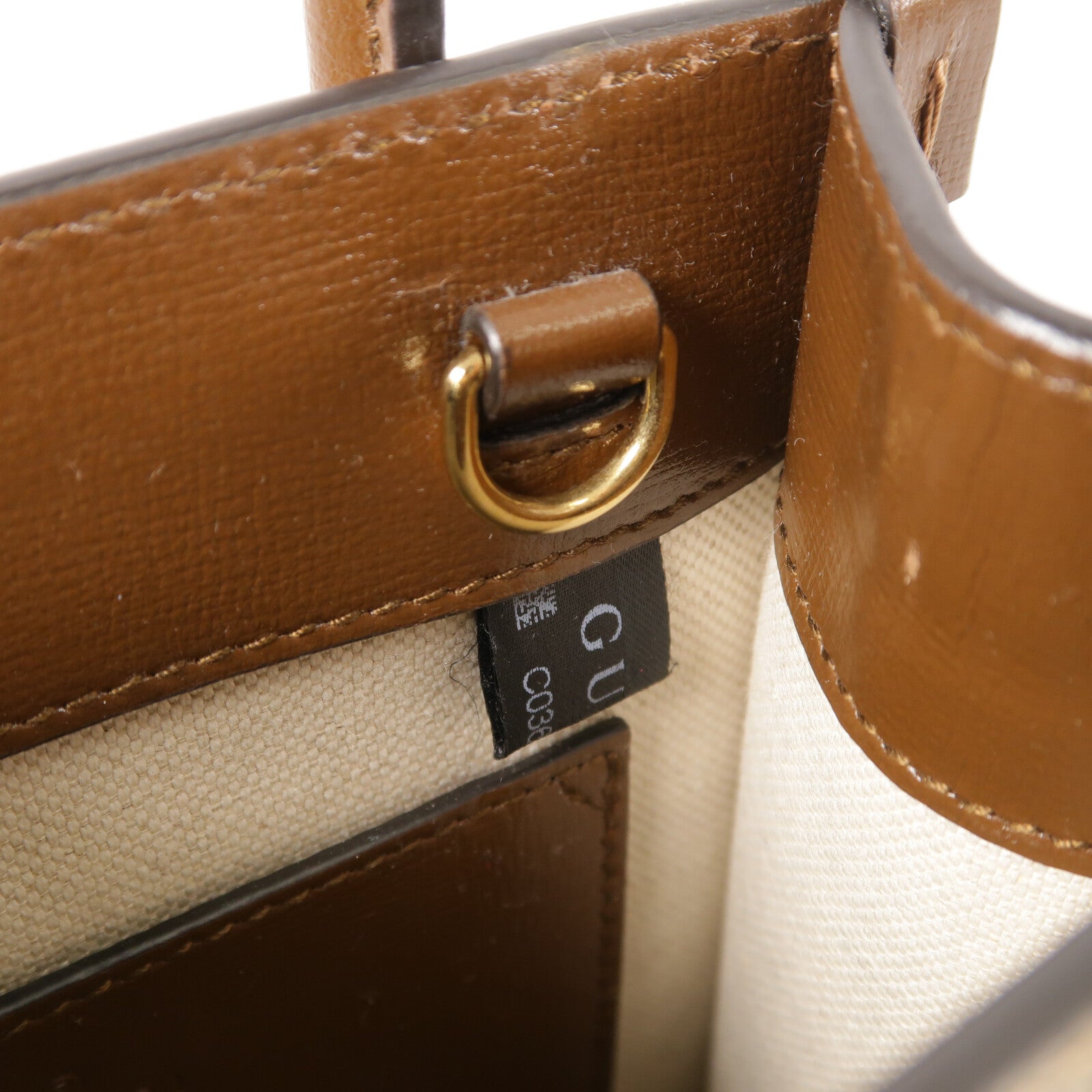 GUCCI 塗層帆布Interlocking G Mini Tote Bag手挽肩背兩用袋
