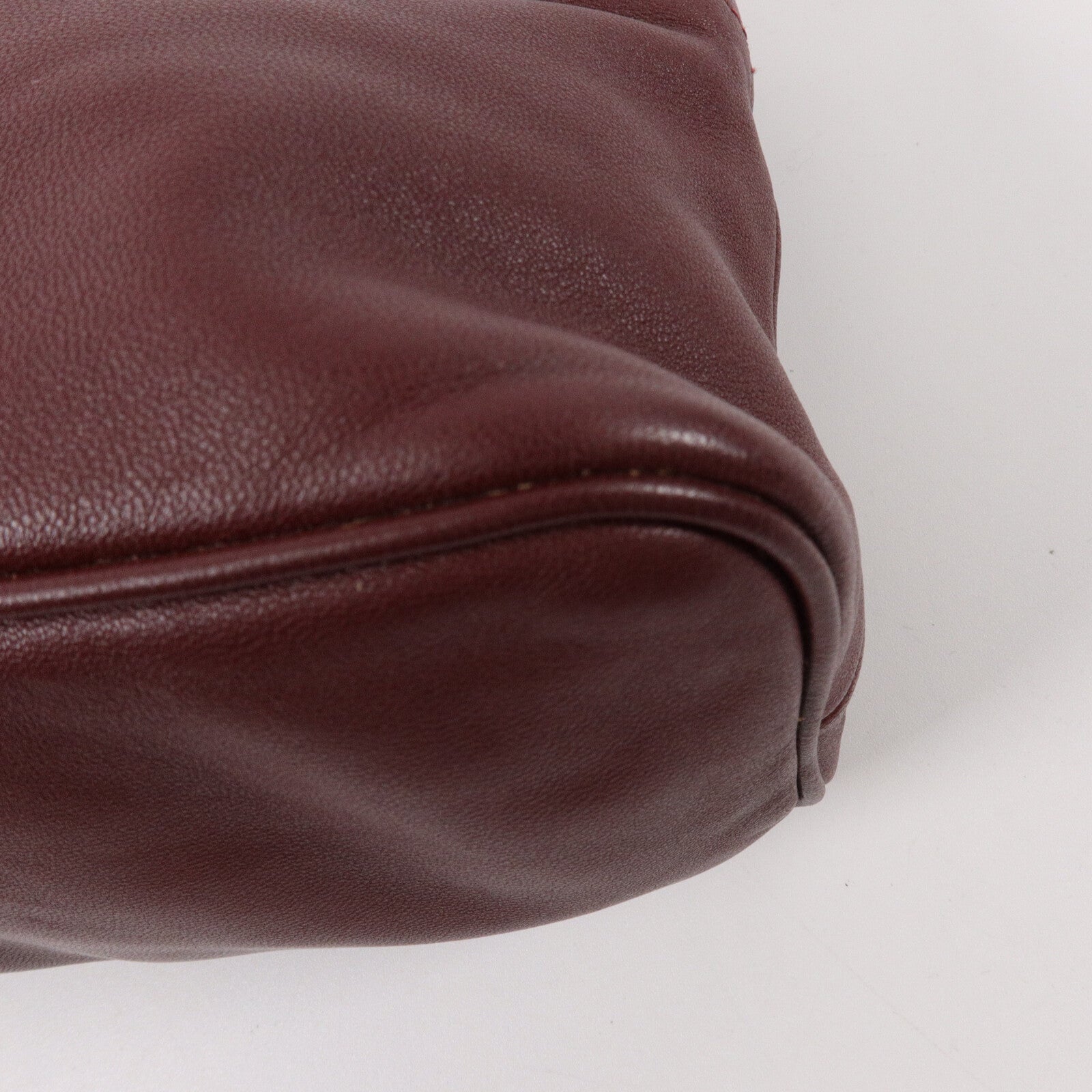 HERMES Swift皮革Bolide Pouch 25手拿包Rouge H