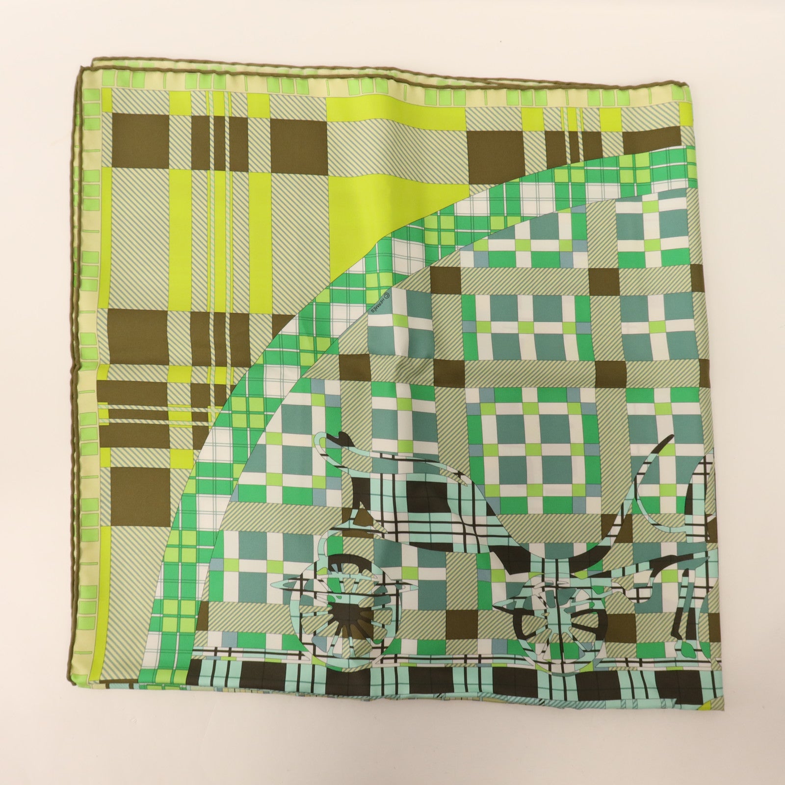 HERMES 絲質Scarf 90x90絲巾