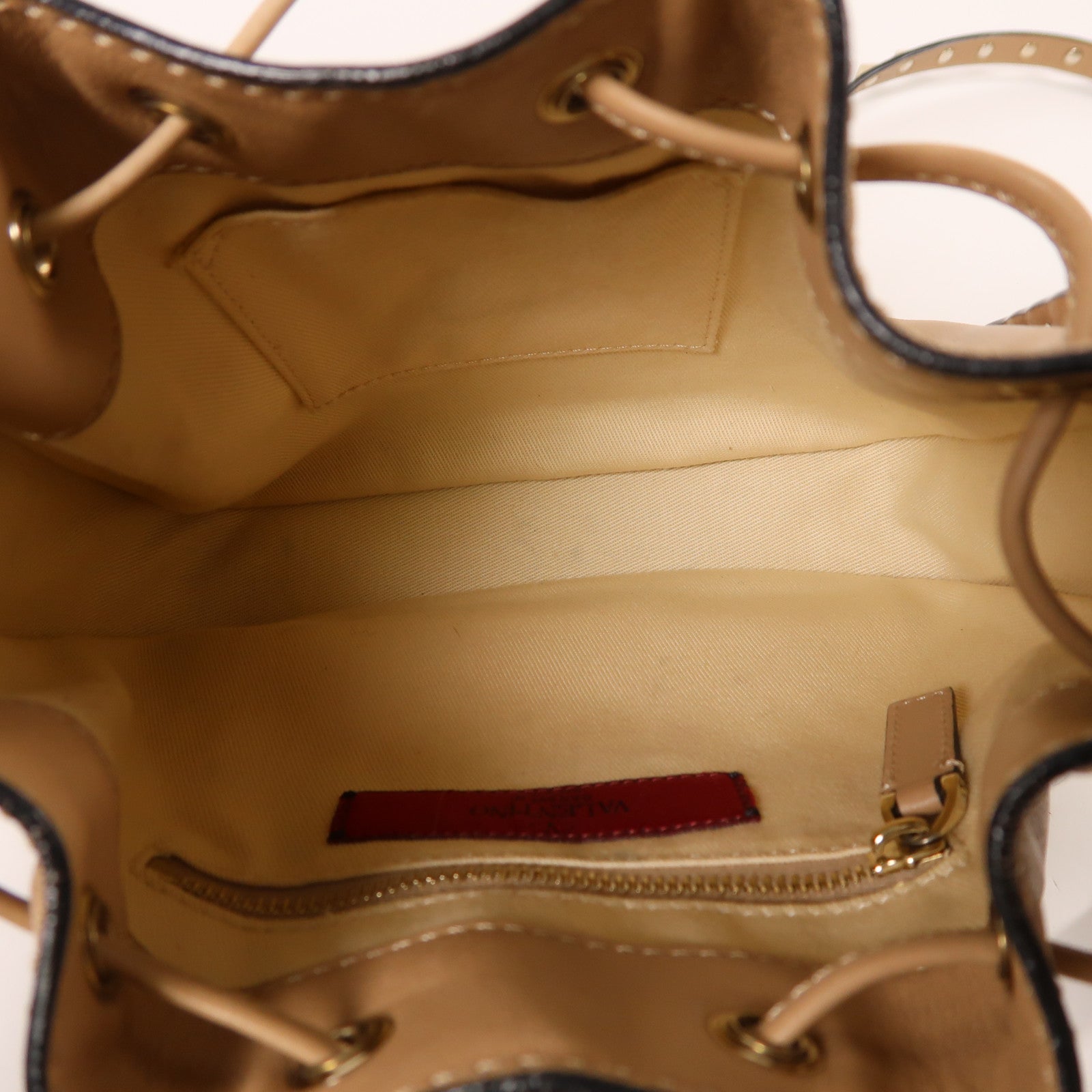 Valentino 皮革Shoulder Bag金扣肩背袋