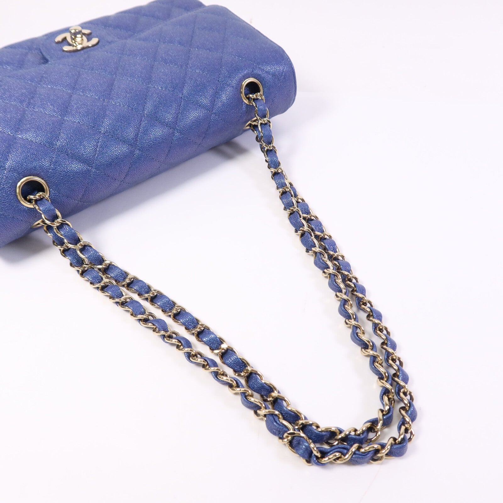 CHANEL 牛皮皮革Classic 25金扣鏈帶肩背袋