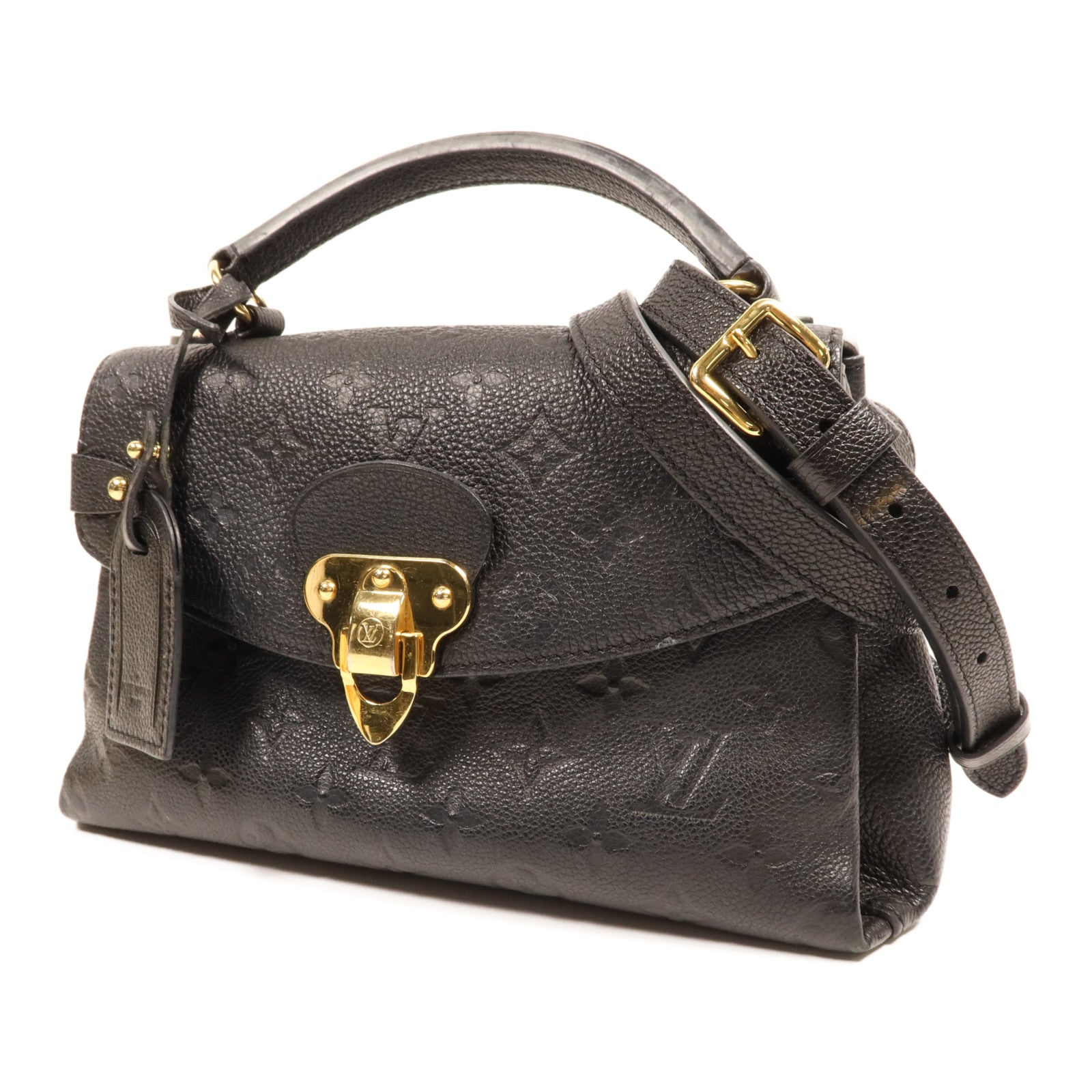 LOUIS VUITTON Monogram Empreinte Georges BB金扣手挽肩背兩用袋