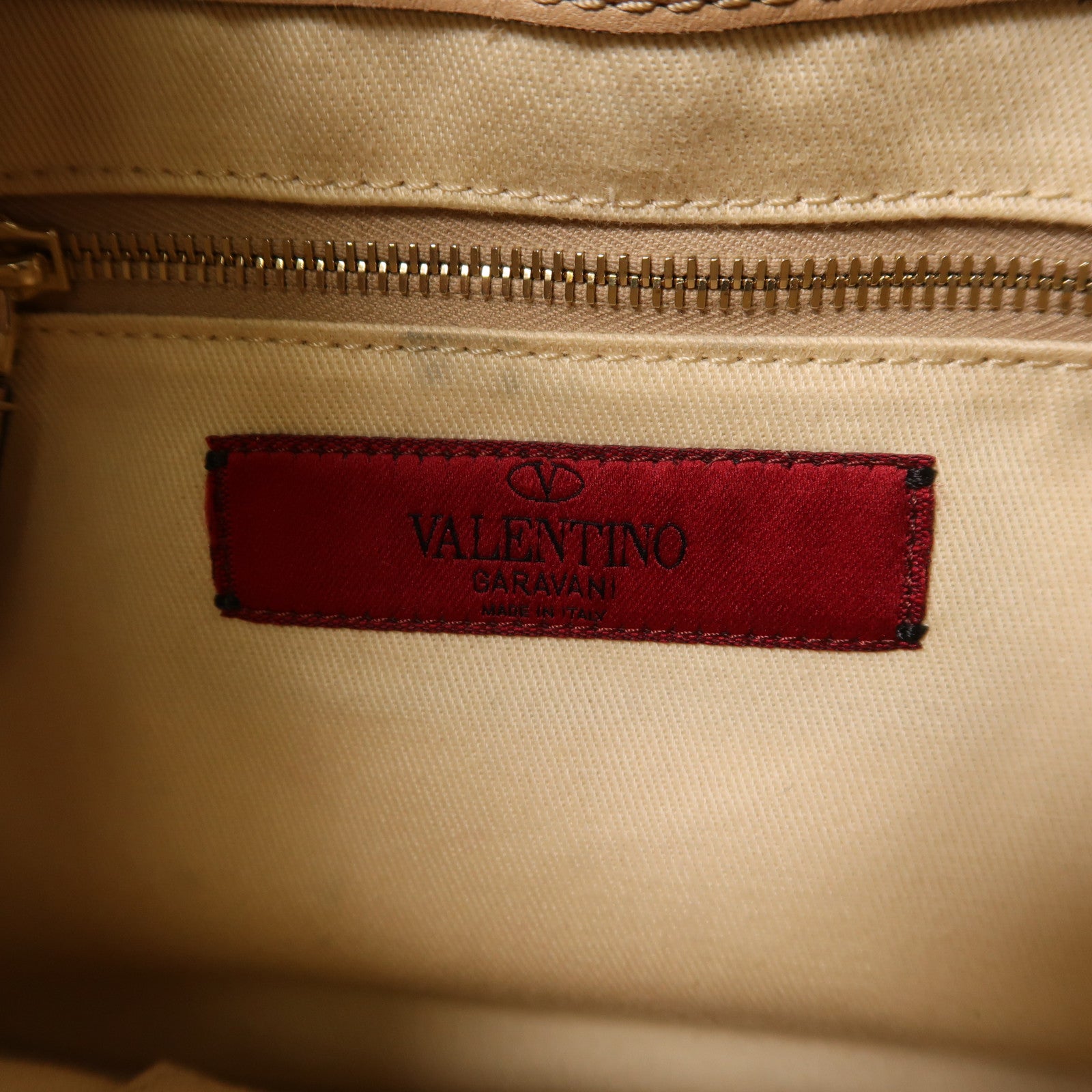 Valentino 皮革Shoulder Bag金扣肩背袋