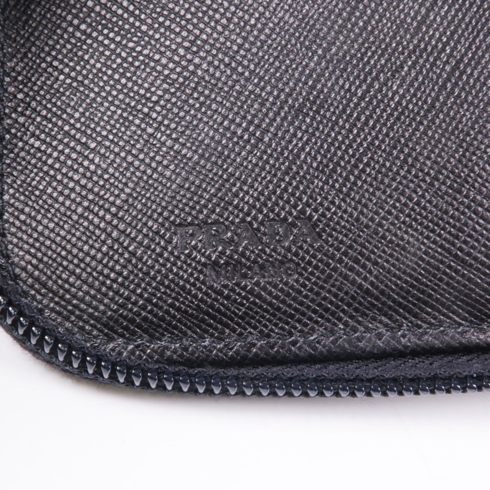 PRADA 牛皮皮革Zipped Wallet錢包