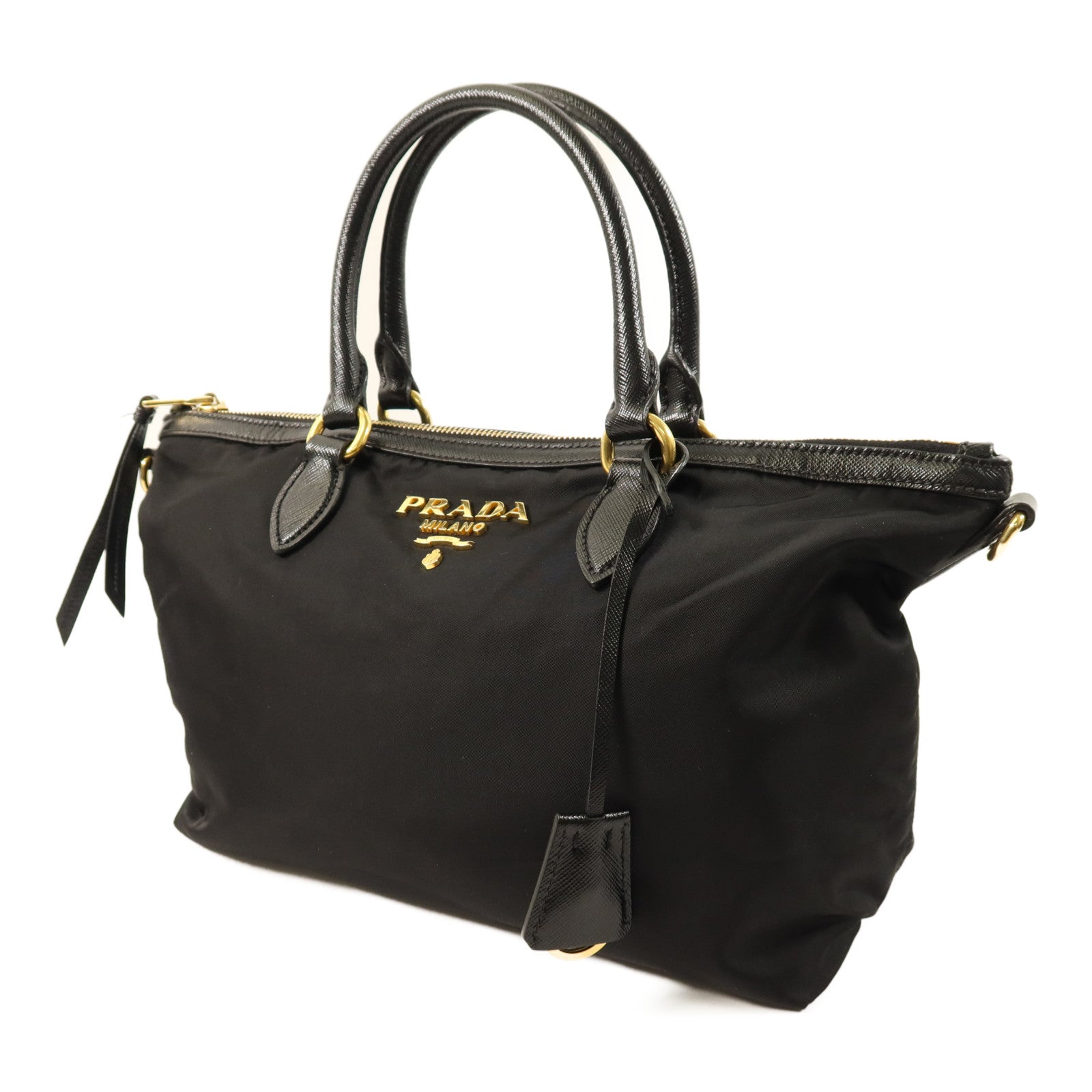 PRADA 尼龍Shoulder Bag金扣手挽肩背兩用袋