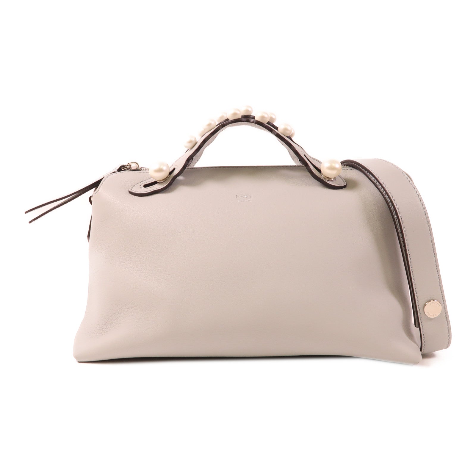 FENDI 牛皮皮革By The Way銀扣手挽肩背兩用袋