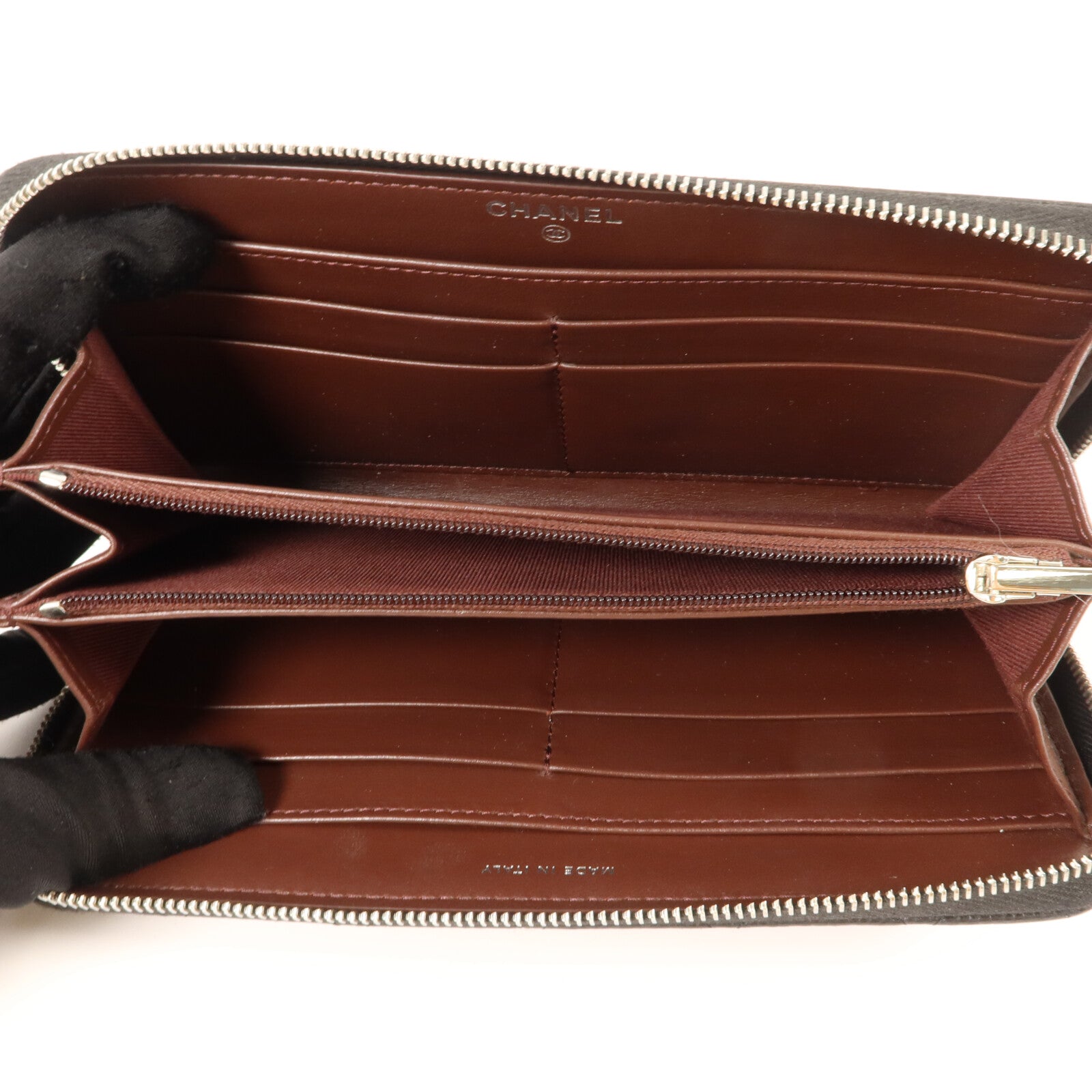 CHANEL 牛皮皮革Classic Zipped Long Wallet長錢包