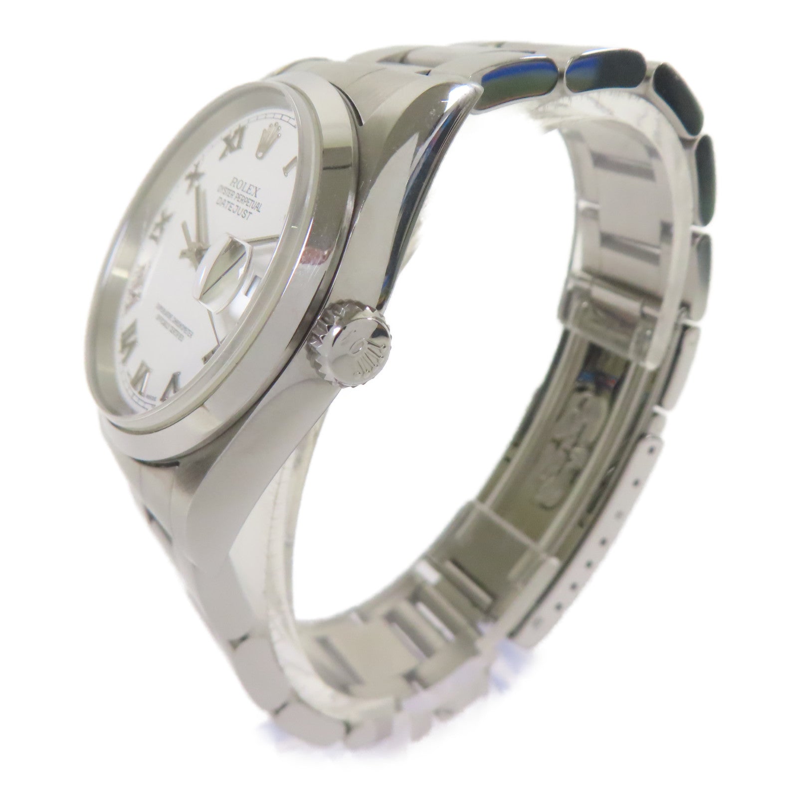 ROLEX Datejust不鏽鋼手錶自動機芯白色