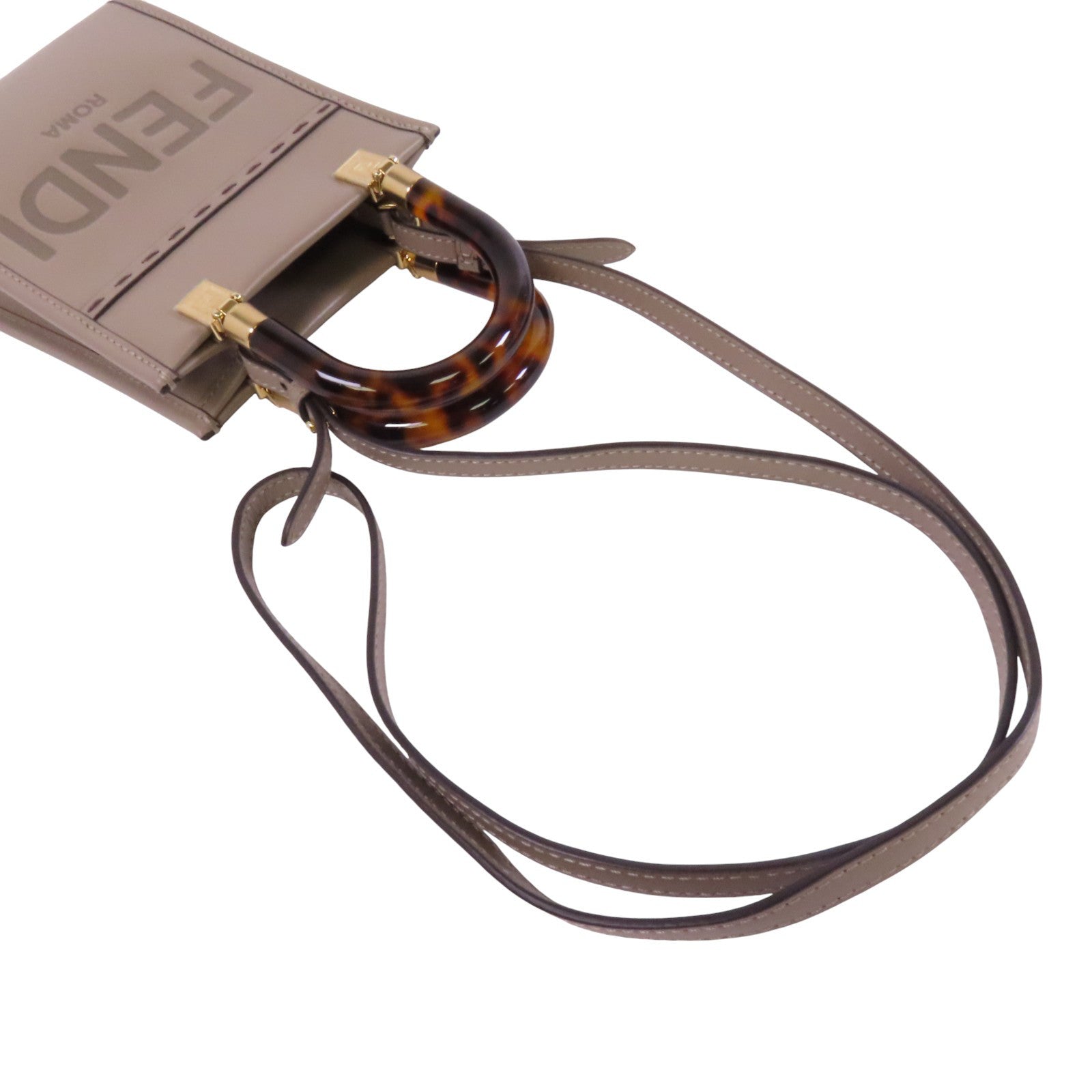 FENDI 牛皮皮革Sunshine手挽肩背兩用袋