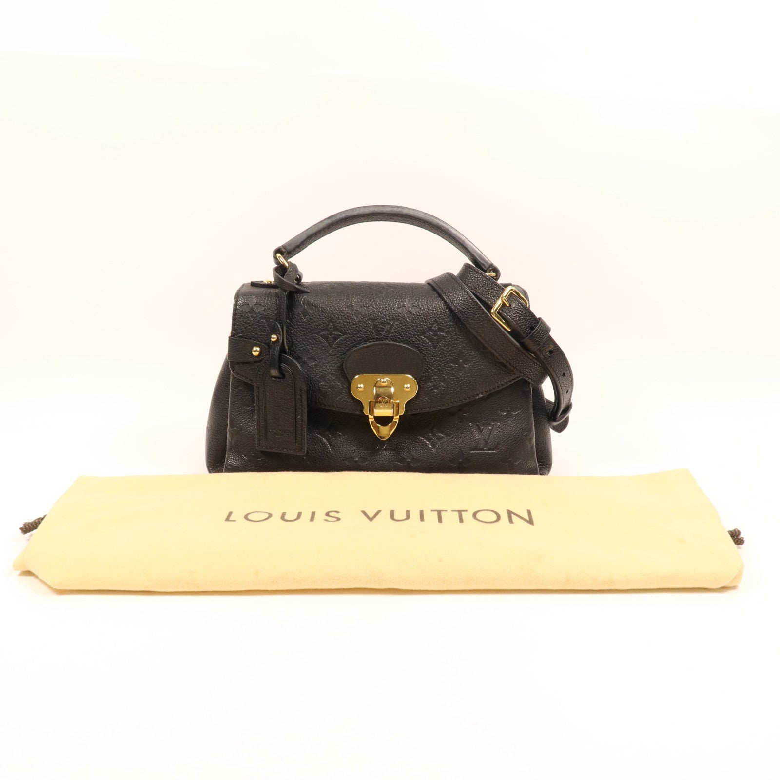 LOUIS VUITTON Monogram Empreinte Georges BB金扣手挽肩背兩用袋