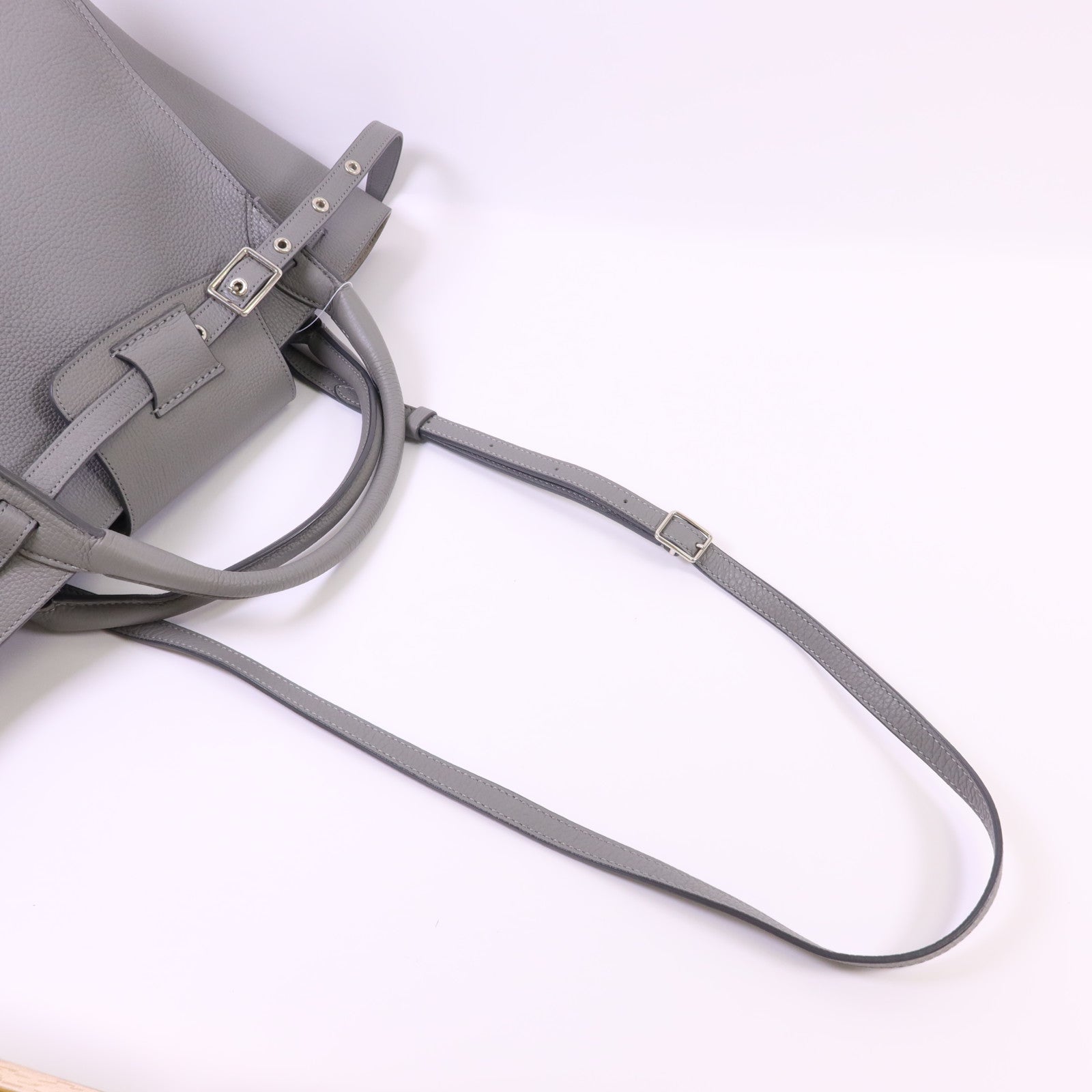 CELINE 牛皮皮革Small Big Bag銀扣手挽肩背兩用袋