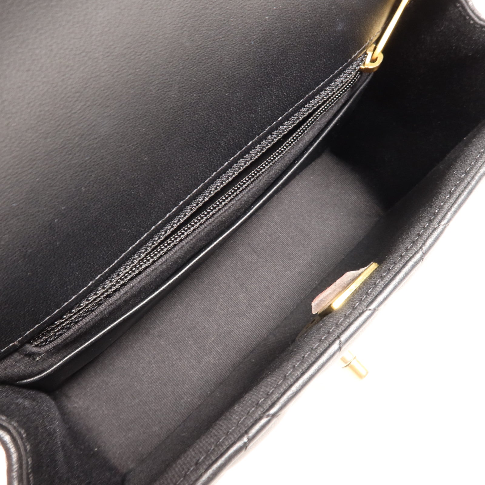 CHANEL 羊皮皮革Chain Shoulder金扣鏈帶肩背袋