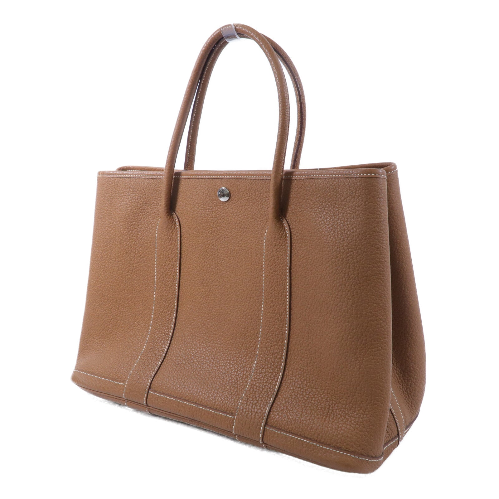 HERMES Negonda皮革Garden Party PM手挽袋Gold