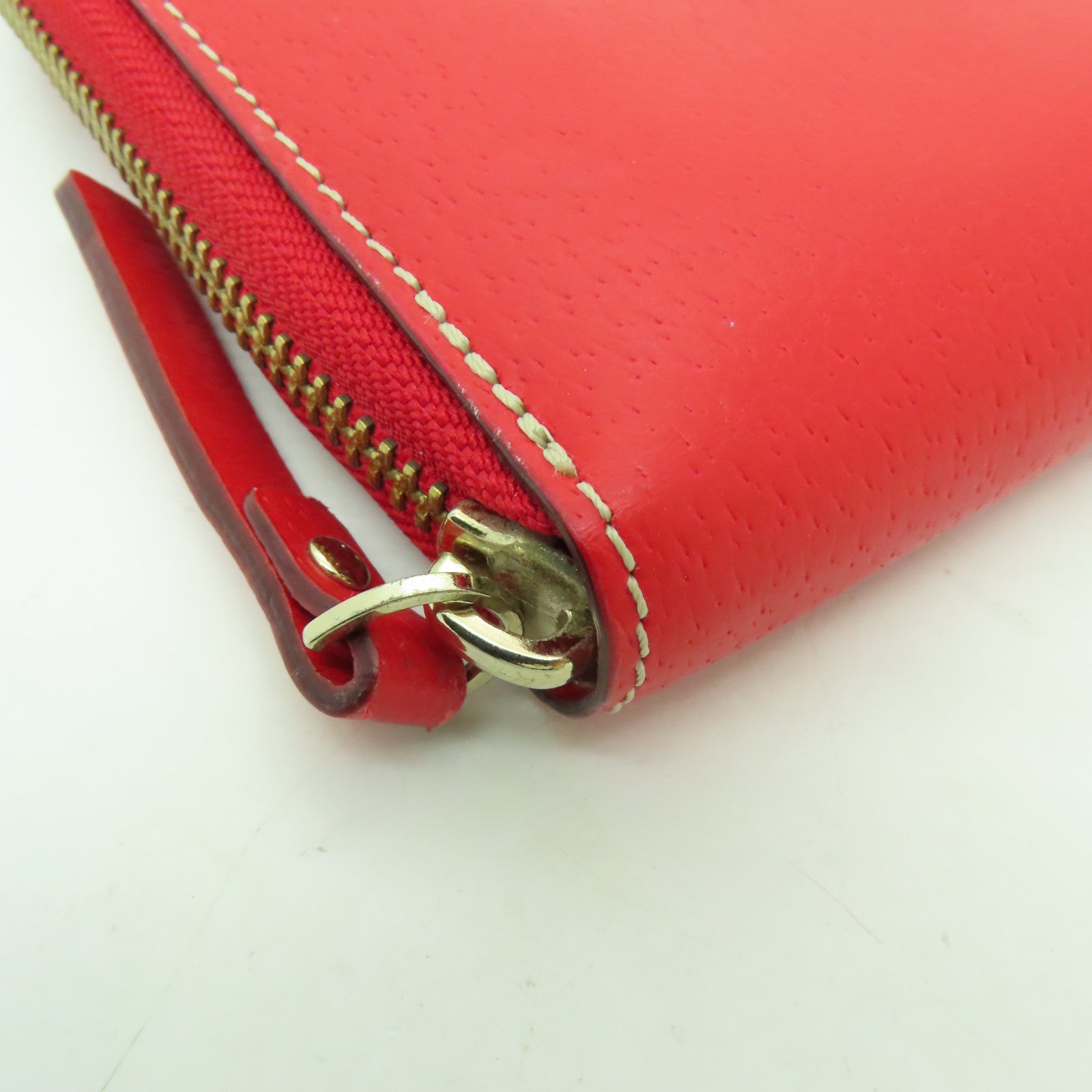 Kate Spade 【激減優惠】牛皮皮革Wallet Pouch金扣手拿包紅色