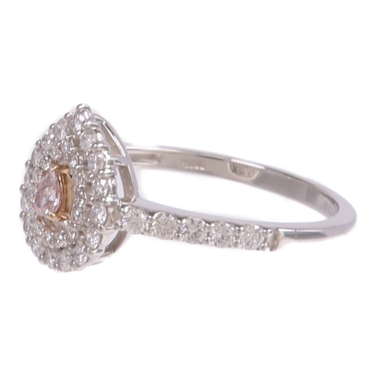 JEWELRY PT950鉑金Pink Diamond Ring鑽石戒指US#6.75
