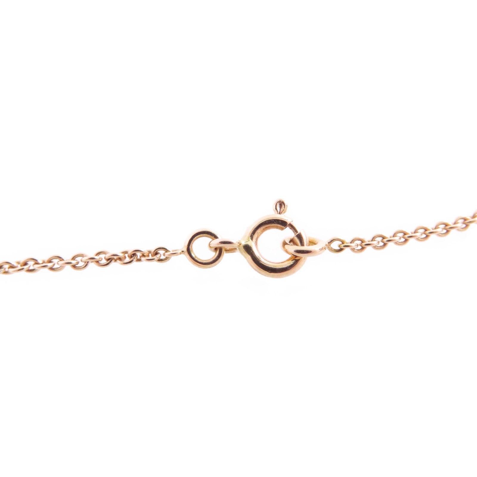 HERMES 【激減優惠】18K玫瑰金/鑽石Diamond Kelly Pendant Necklace金扣項鏈