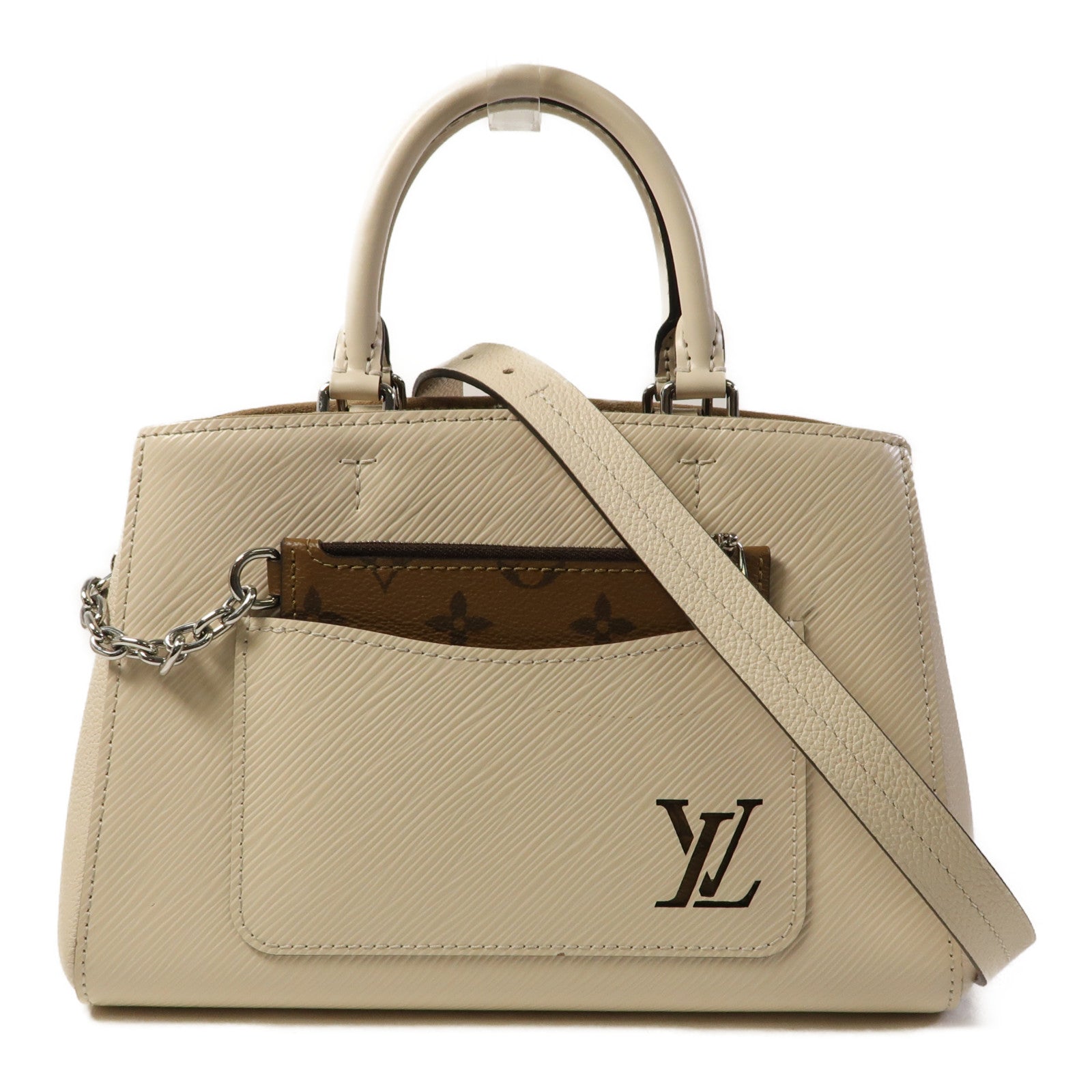 LOUIS VUITTON 【激減優惠】Epi Marelle Tote銀扣手挽肩背兩用袋