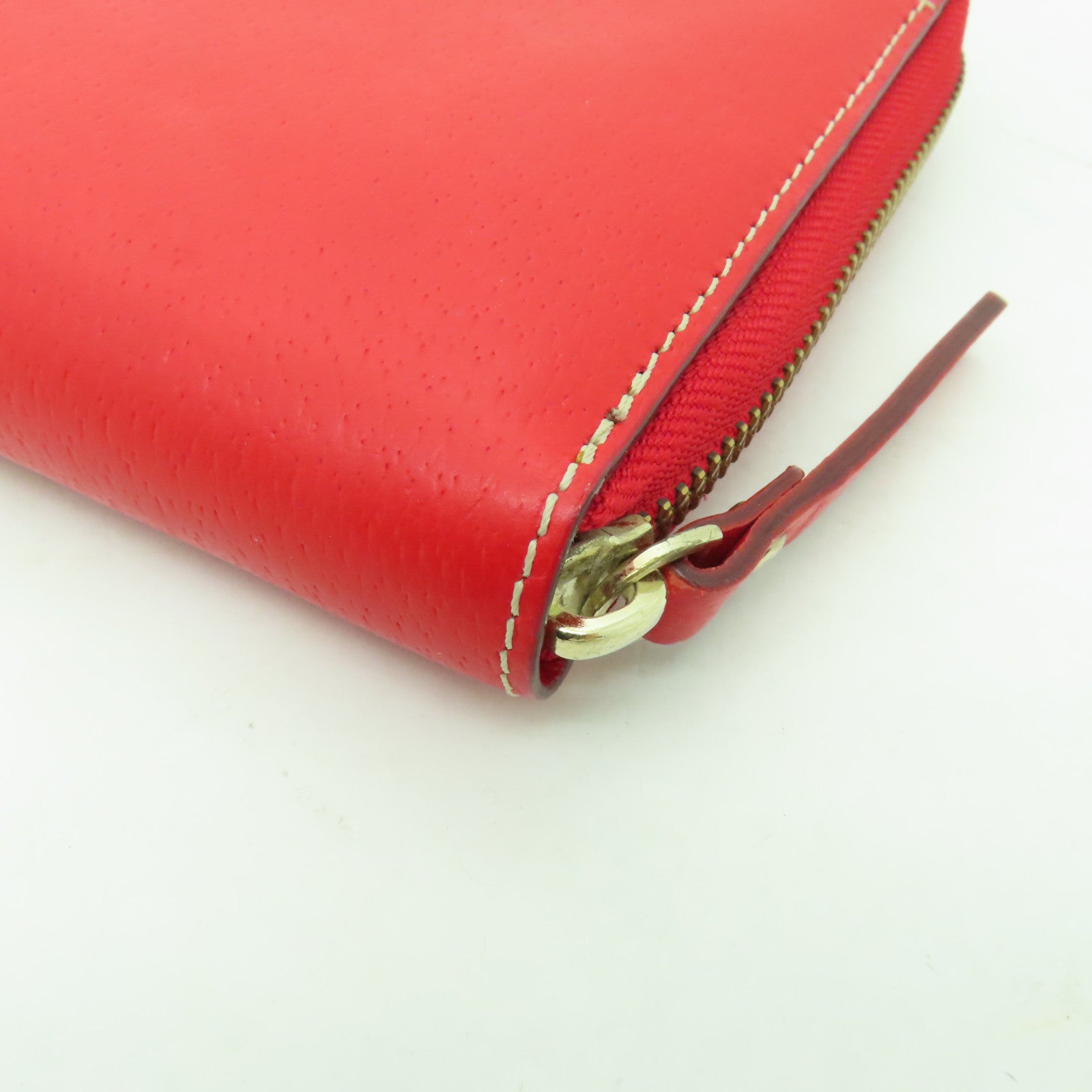 Kate Spade 【激減優惠】牛皮皮革Wallet Pouch金扣手拿包紅色