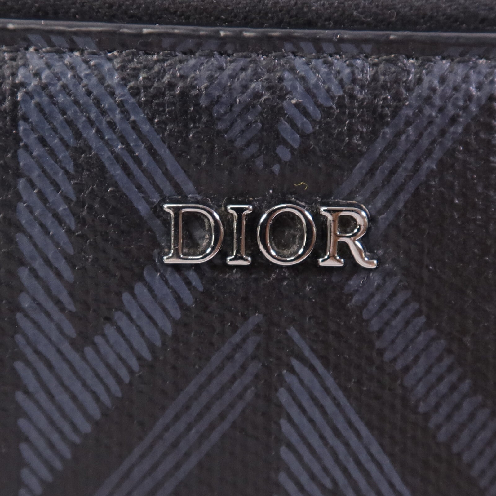 Dior 帆布CD Diamond銀扣肩背袋