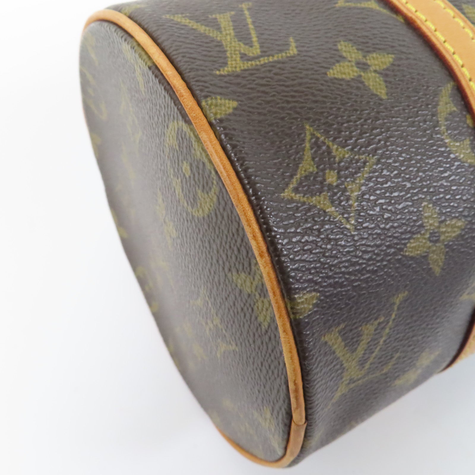 LOUIS VUITTON Monogram Papillon PM金扣肩背袋啡色