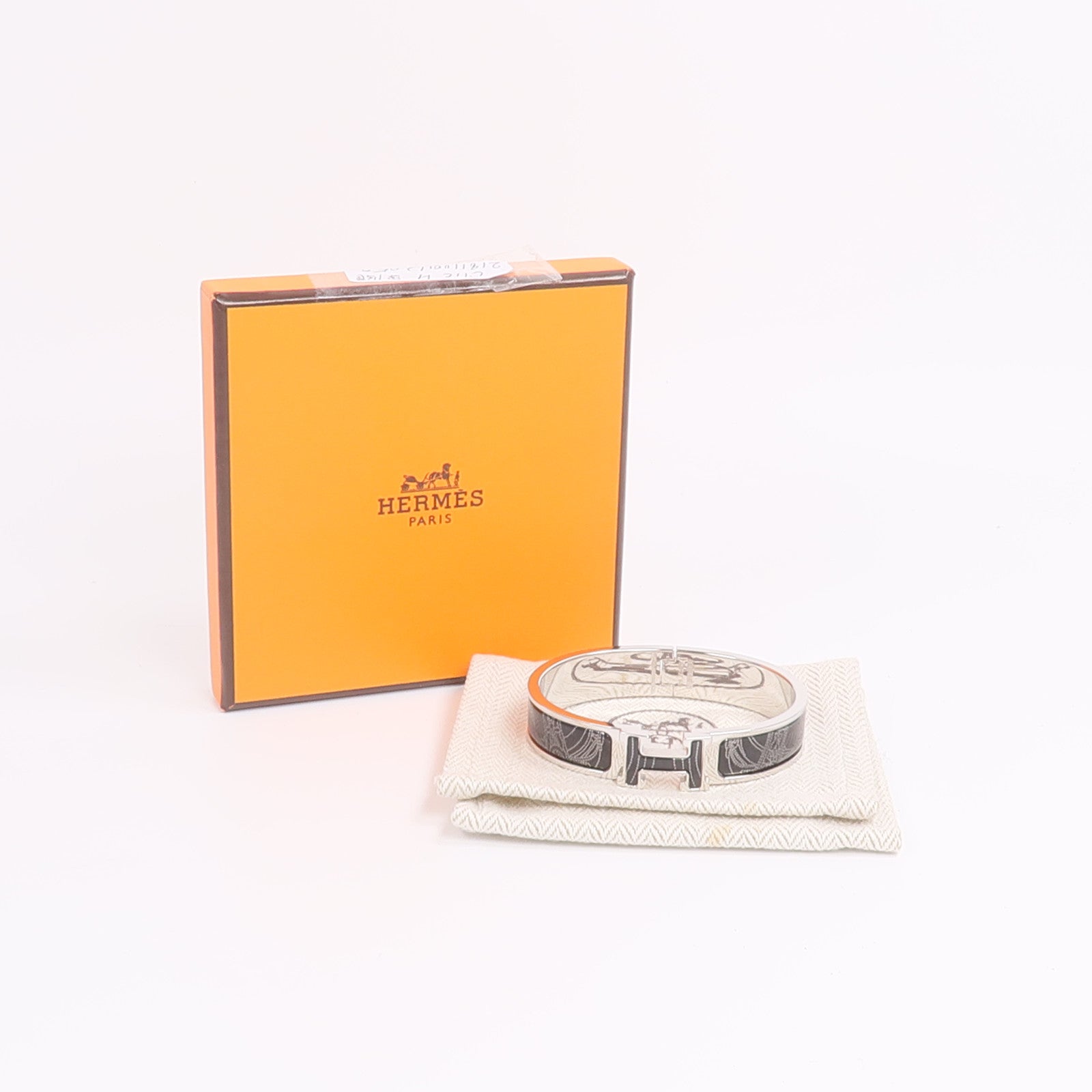 HERMES 金屬/琺瑯Clic H Bracelet手鐲