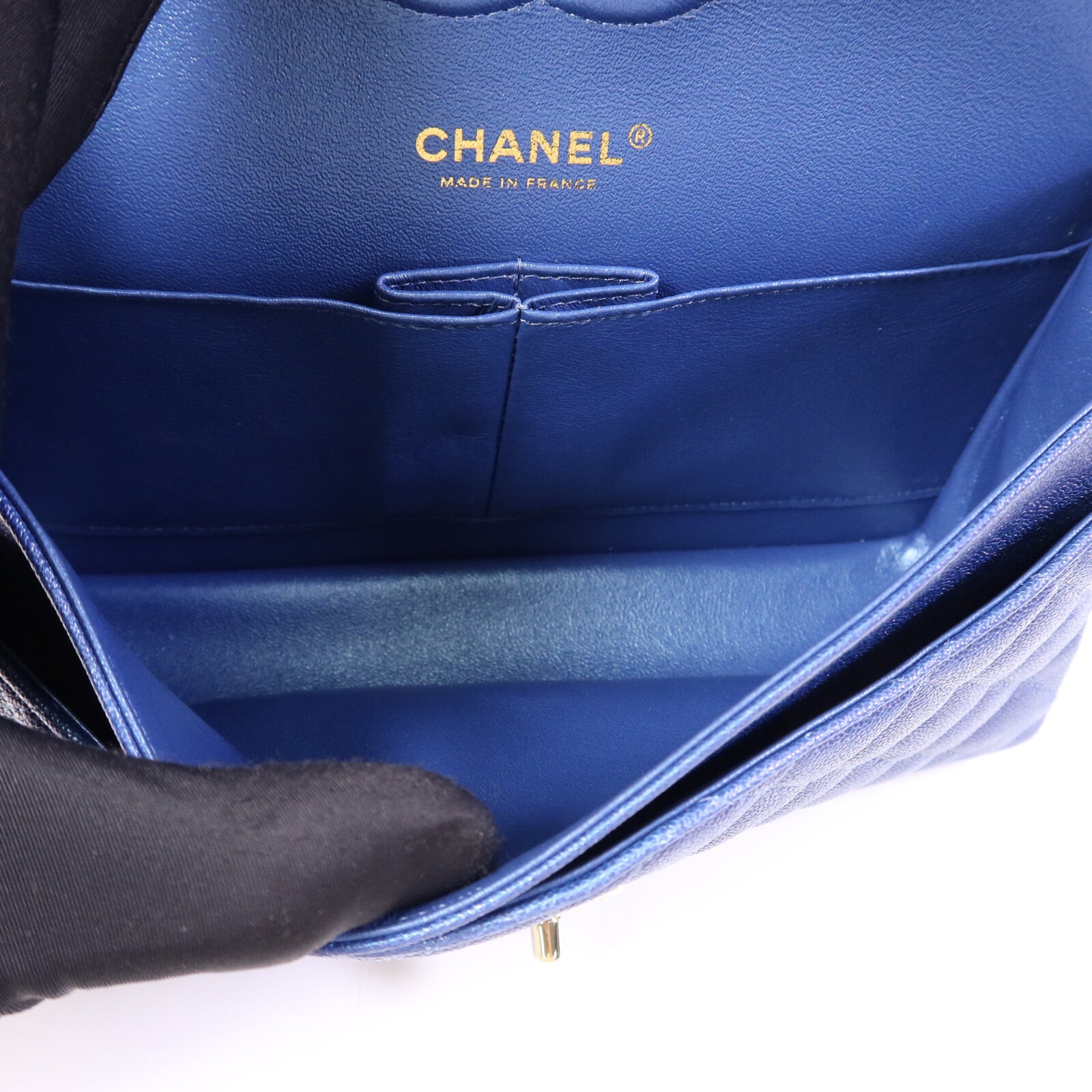 CHANEL 牛皮皮革Classic 25金扣鏈帶肩背袋