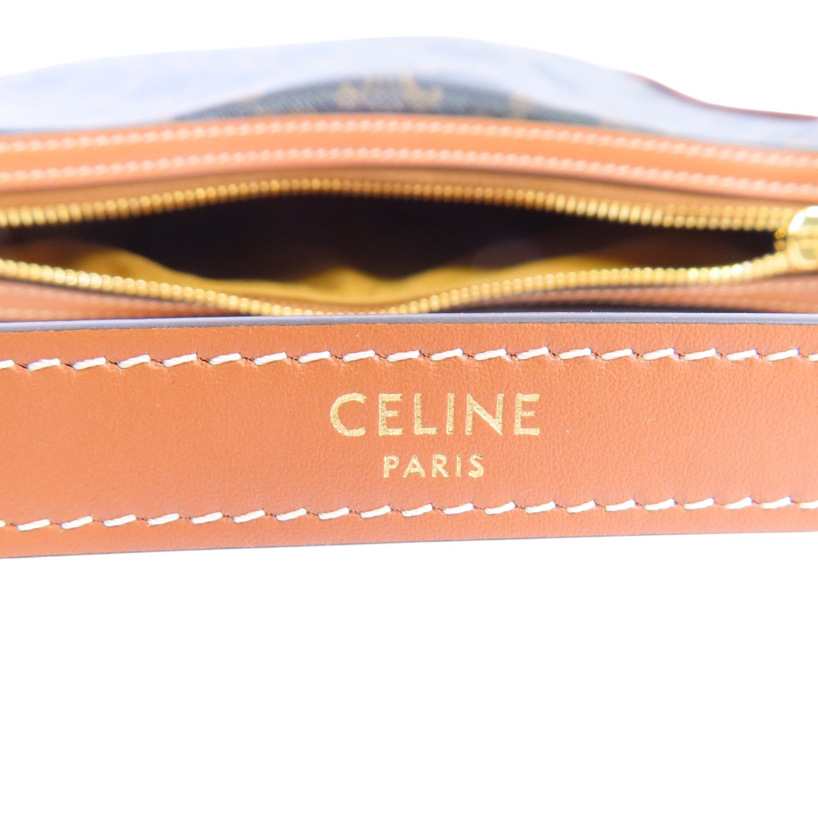 CELINE Triomphe帆布Small Heloise Shoulder Bag金扣肩背袋