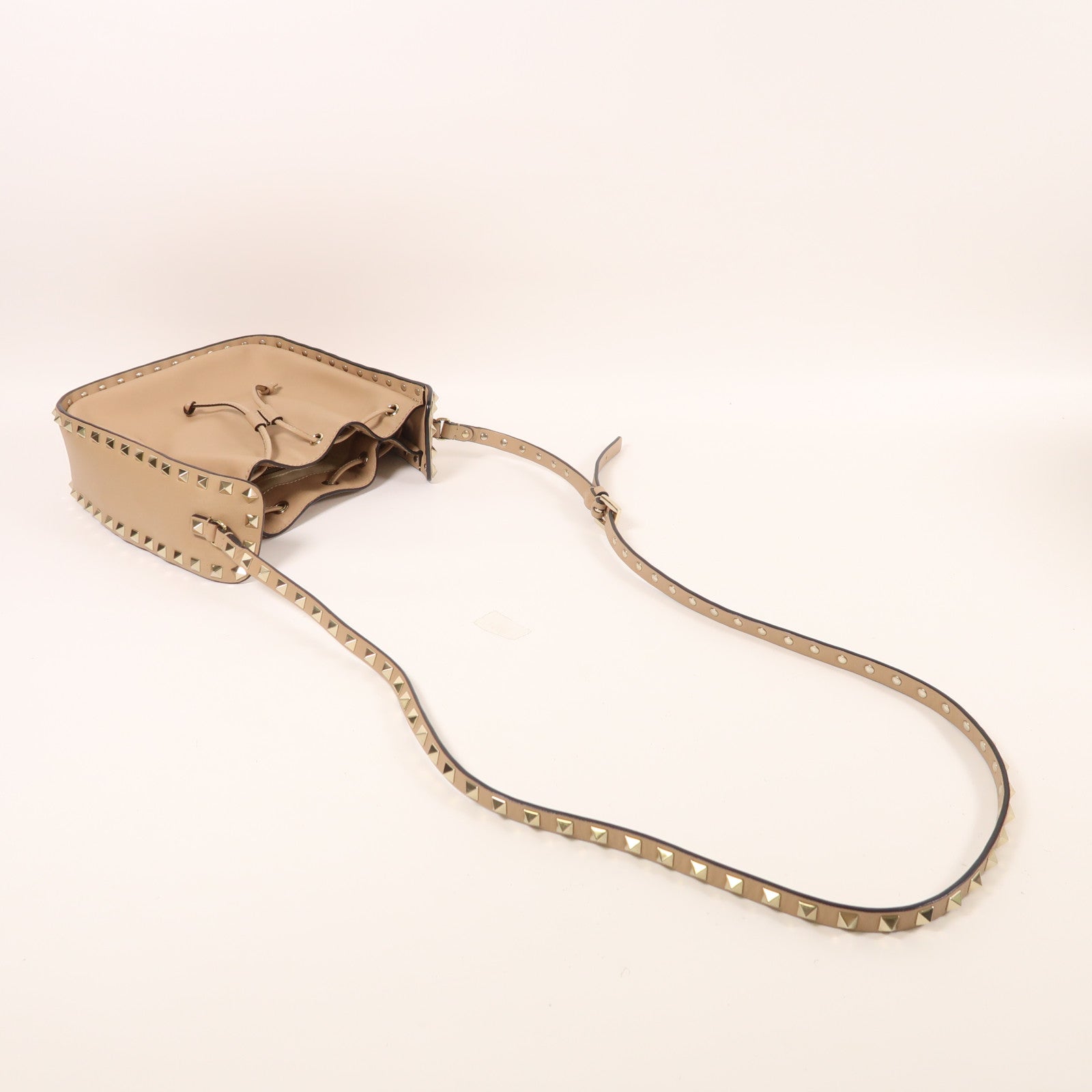 Valentino 皮革Shoulder Bag金扣肩背袋