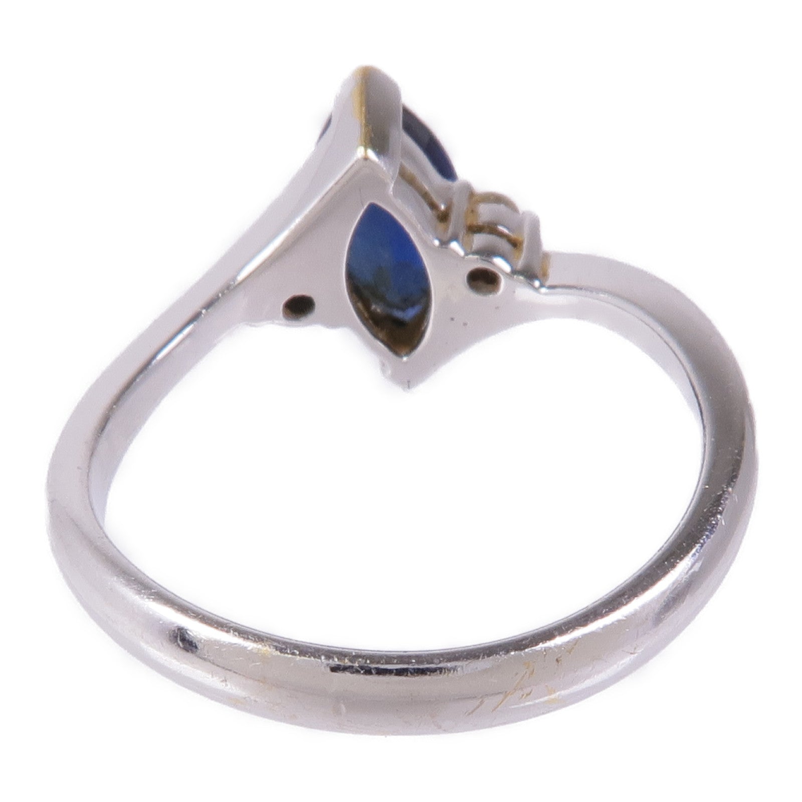 JEWELRY 18K白金Sapphire/Diamond Ring藍寶石/鑽石戒指US#6.25