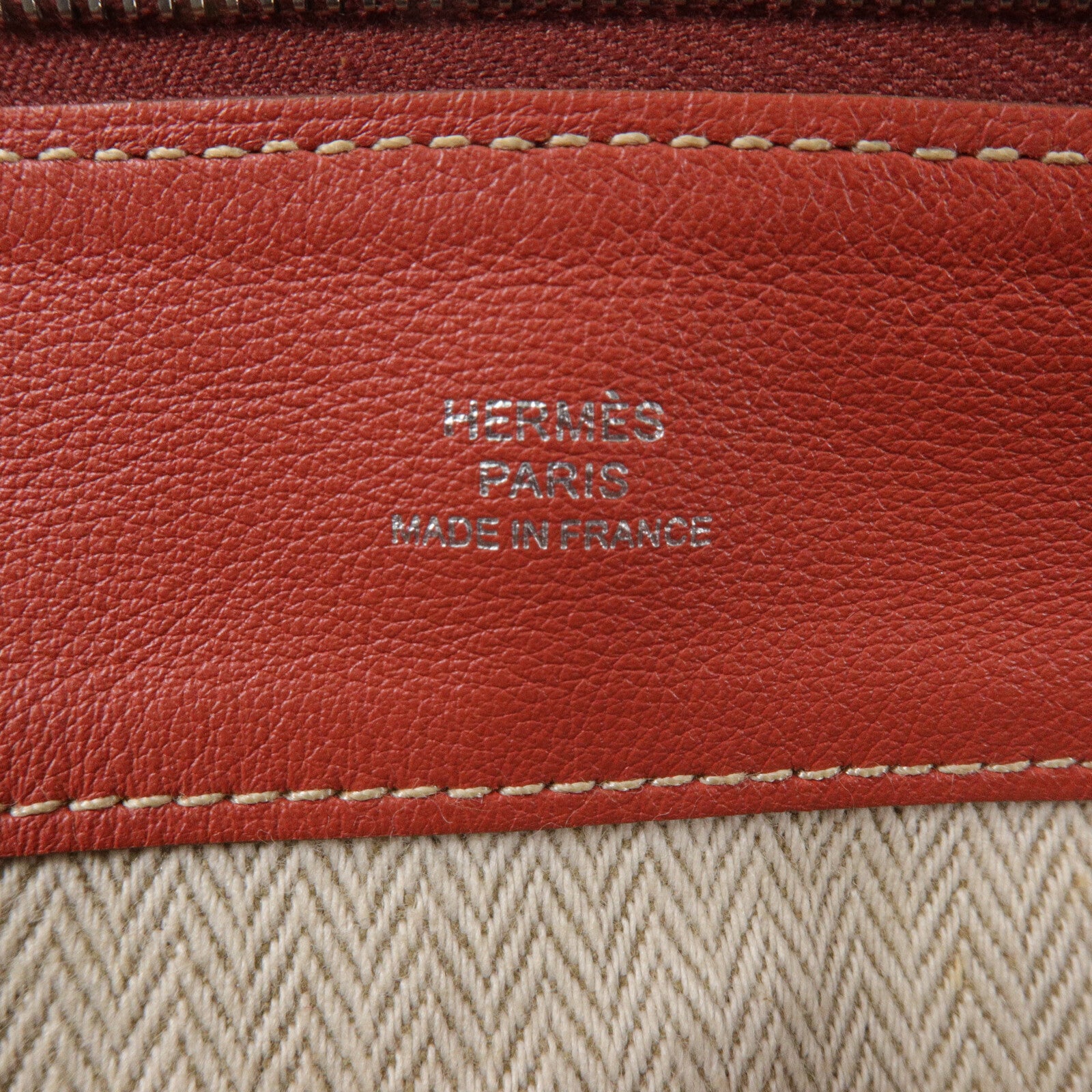 HERMES Swift皮革Bolide Pouch 25手拿包Rouge H