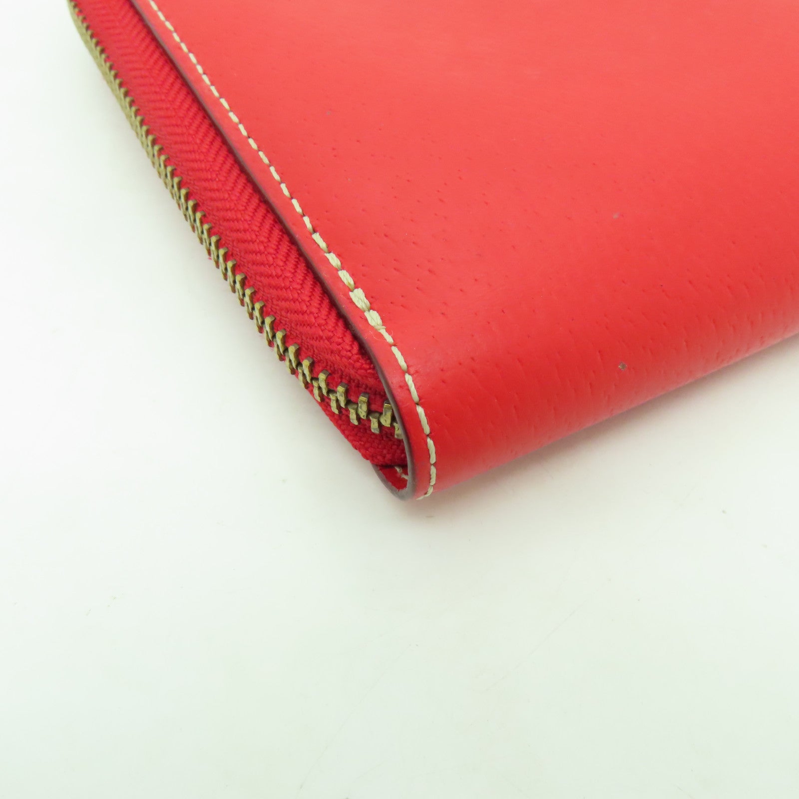 Kate Spade 【激減優惠】牛皮皮革Wallet Pouch金扣手拿包紅色