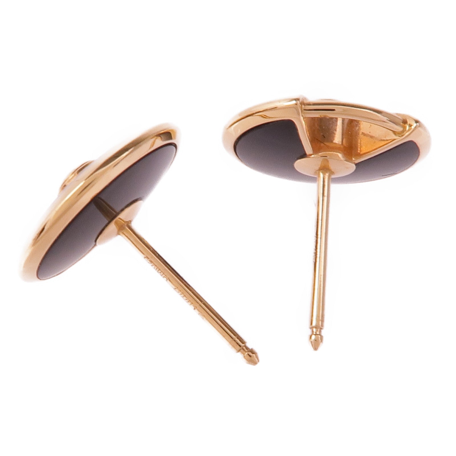 CARTIER 18K玫瑰金Diamond Onyx Earrings黑瑪瑙/鑽石耳環