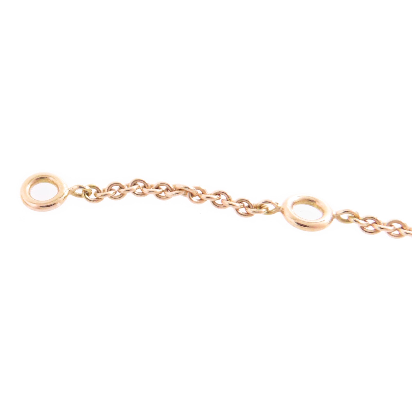 HERMES 【激減優惠】18K玫瑰金/鑽石Diamond Kelly Pendant Necklace金扣項鏈