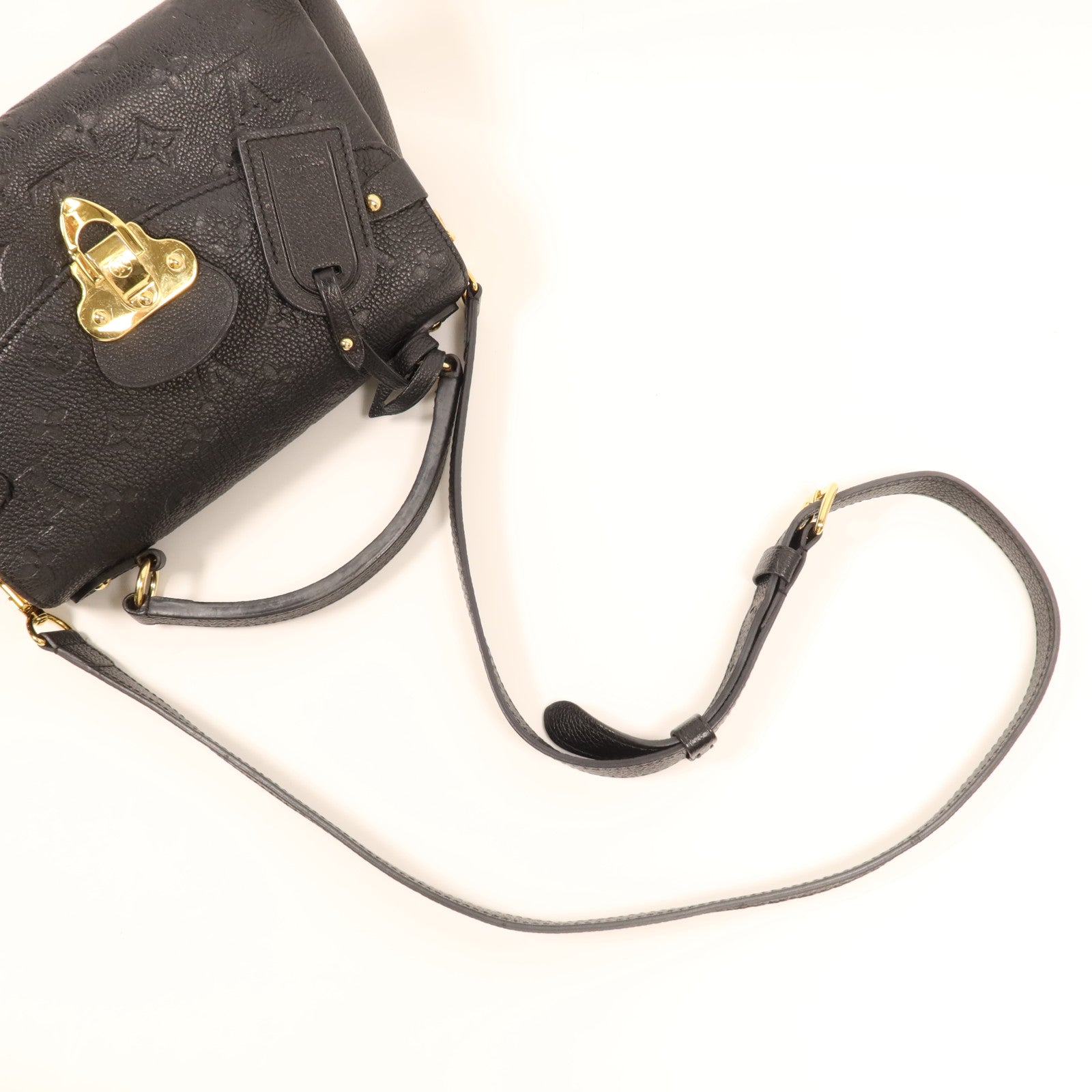 LOUIS VUITTON Monogram Empreinte Georges BB金扣手挽肩背兩用袋