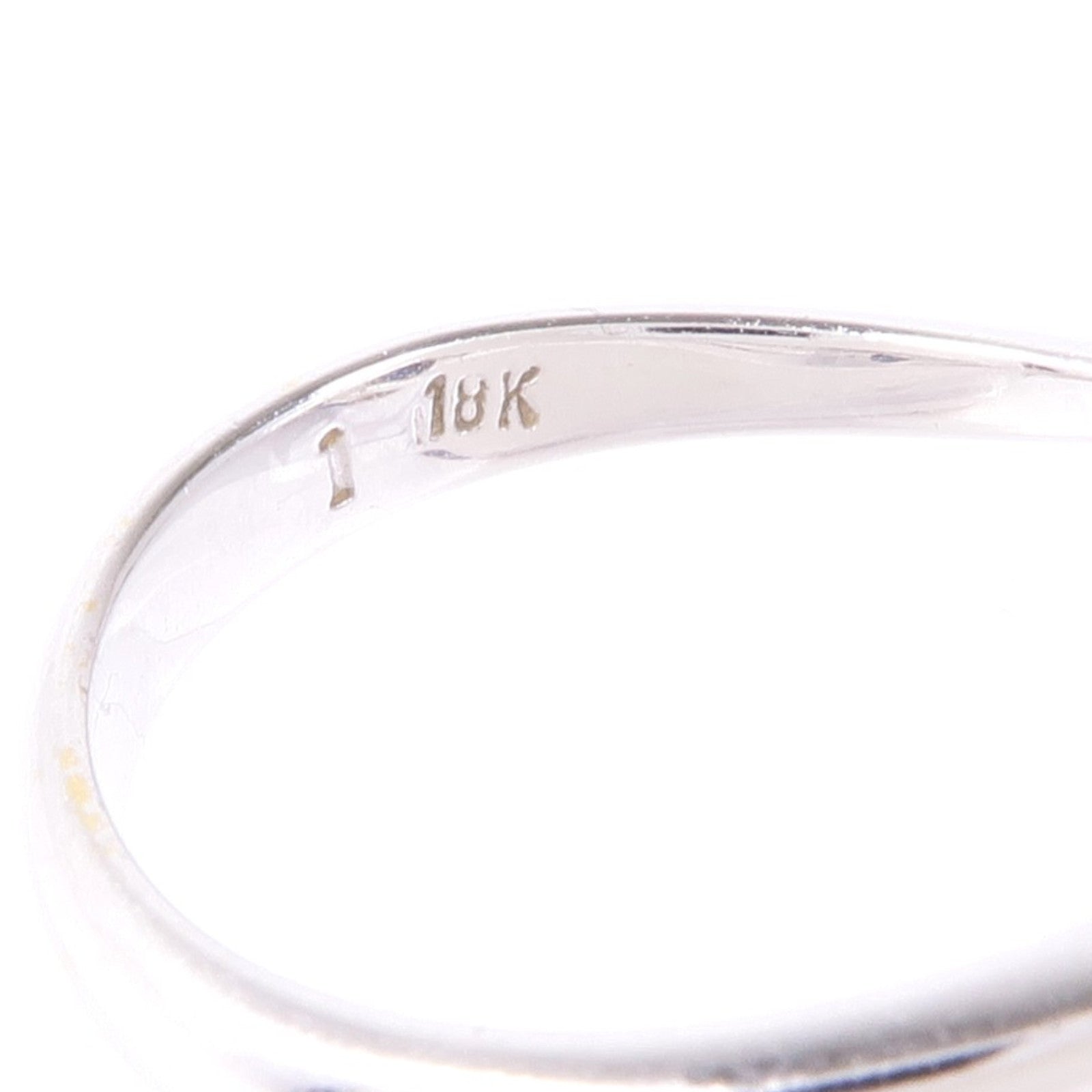 JEWELRY 【激減優惠】18K白金Sapphire/Diamond Ring藍寶石/鑽石戒指US#6.25