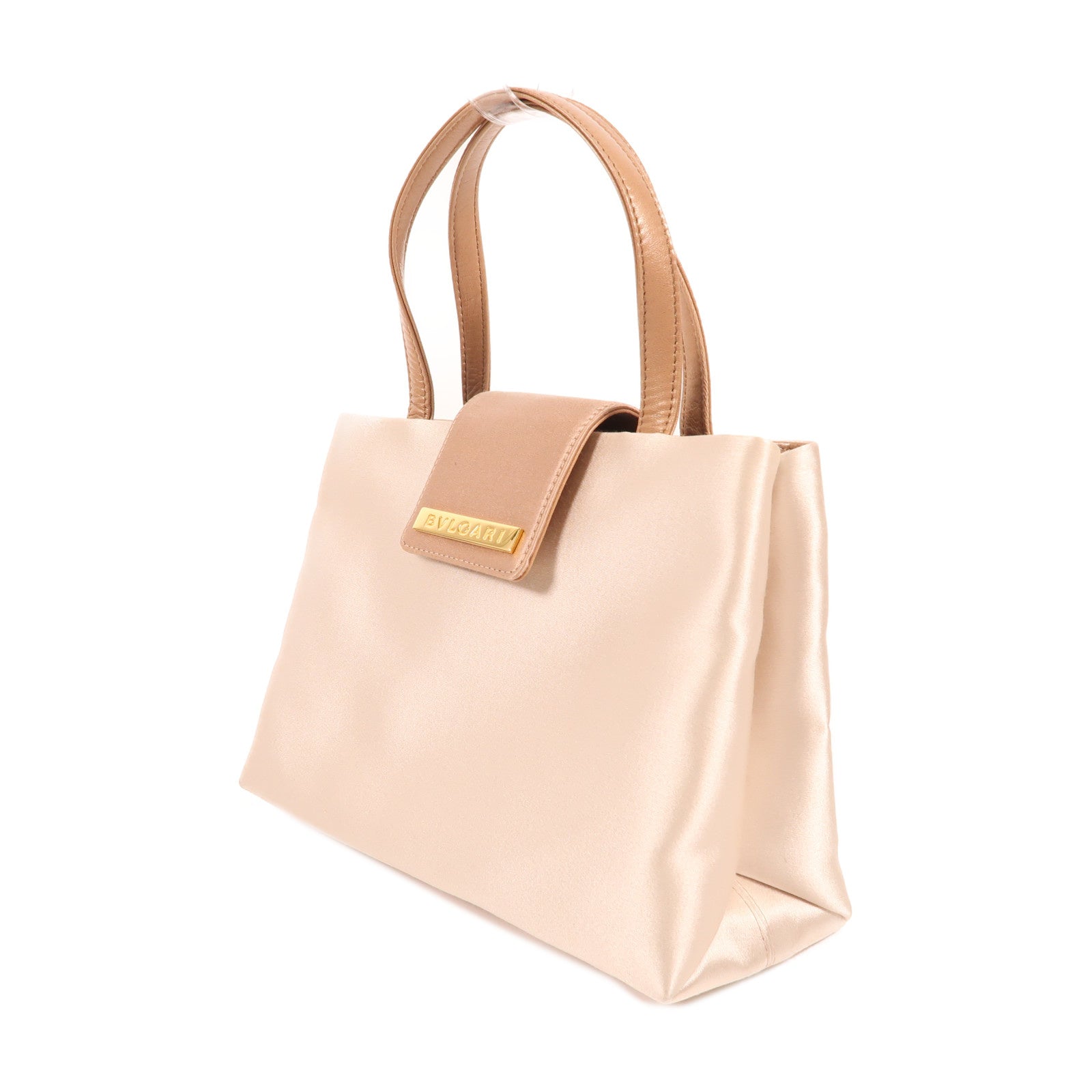 BVLGARI Satin Hand Bag金扣手挽肩背兩用袋