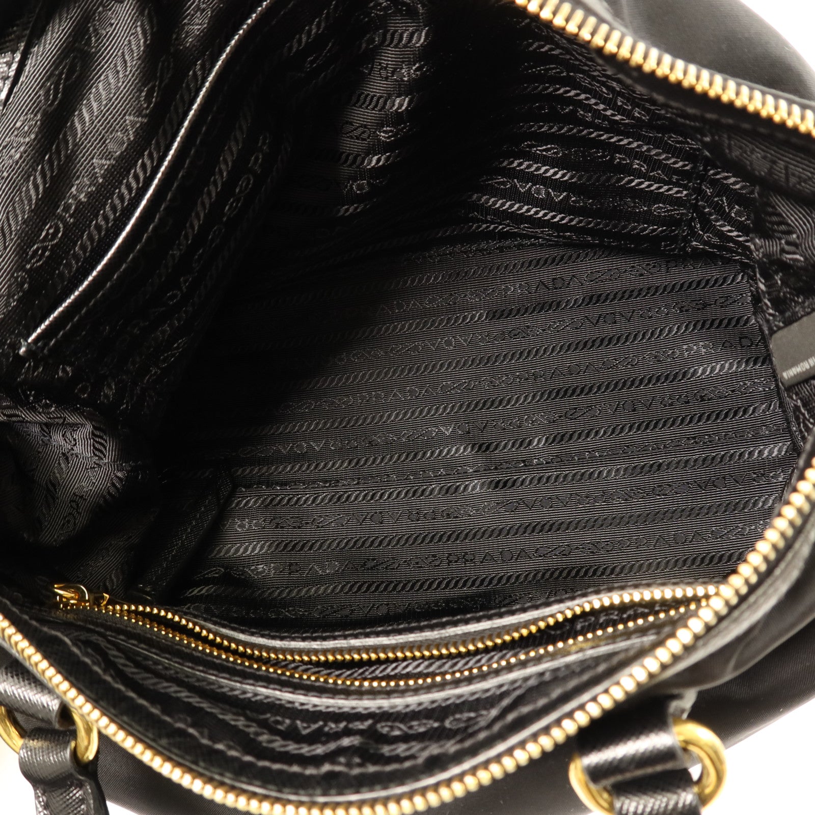 PRADA 尼龍Shoulder Bag金扣手挽肩背兩用袋