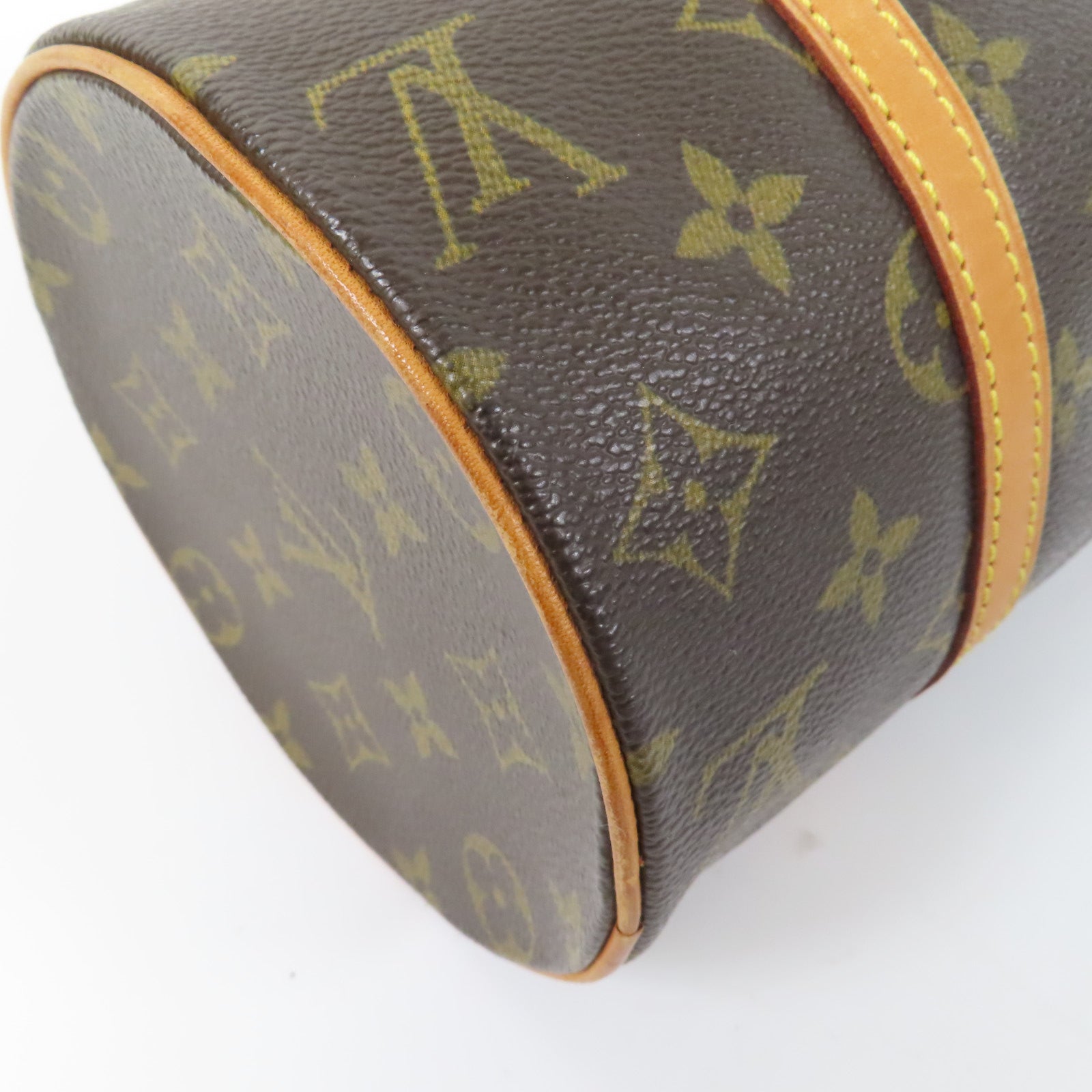 LOUIS VUITTON Monogram Papillon PM金扣肩背袋啡色