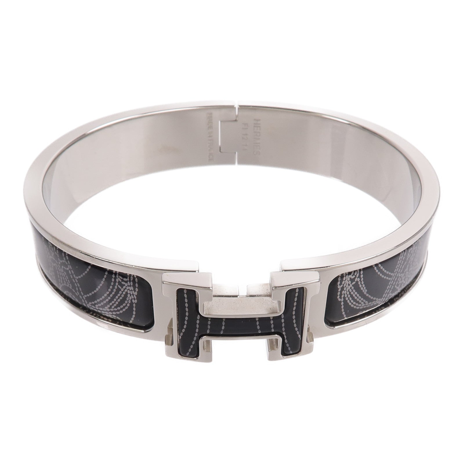 HERMES 金屬/琺瑯Clic H Bracelet手鐲