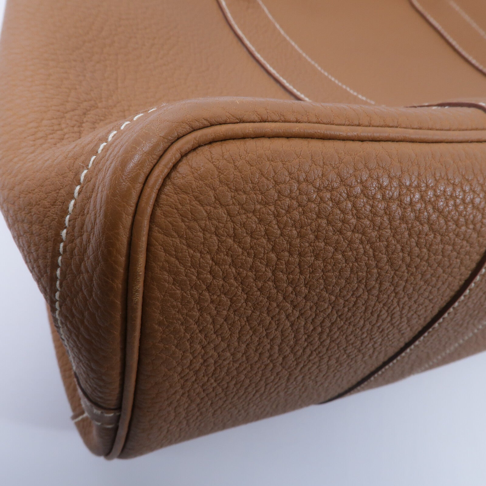 HERMES Negonda皮革Garden Party PM手挽袋Gold