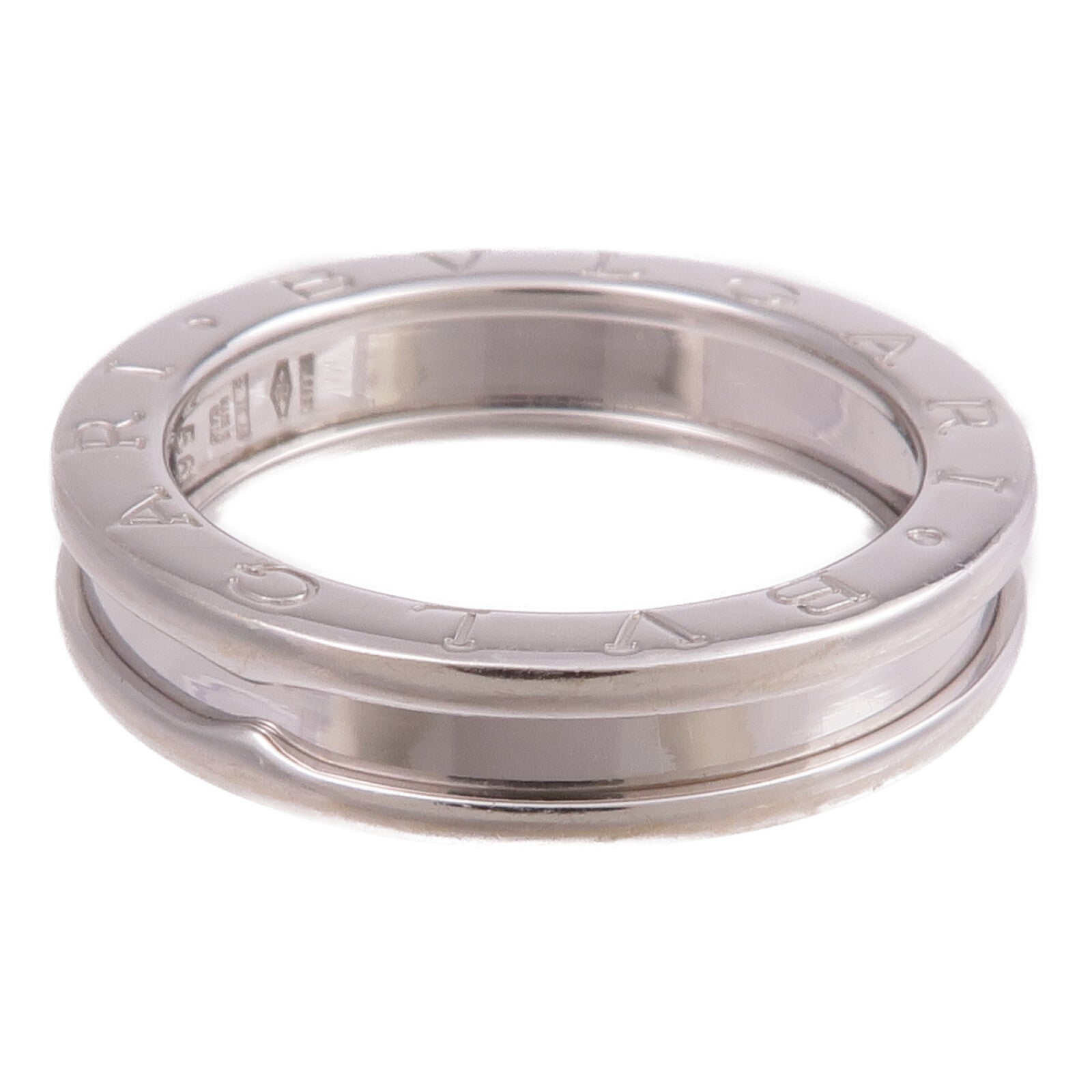 BVLGARI 18K白金B-Zero1 1 Band Ring戒指Bvlgari#56/US#7.5