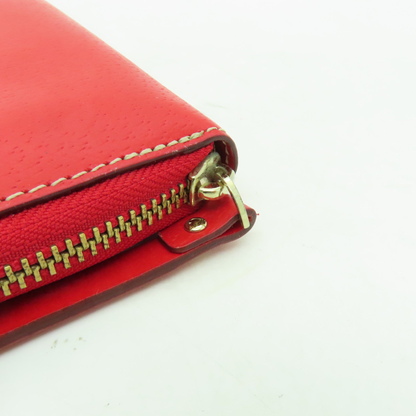 Kate Spade 【激減優惠】牛皮皮革Wallet Pouch金扣手拿包紅色