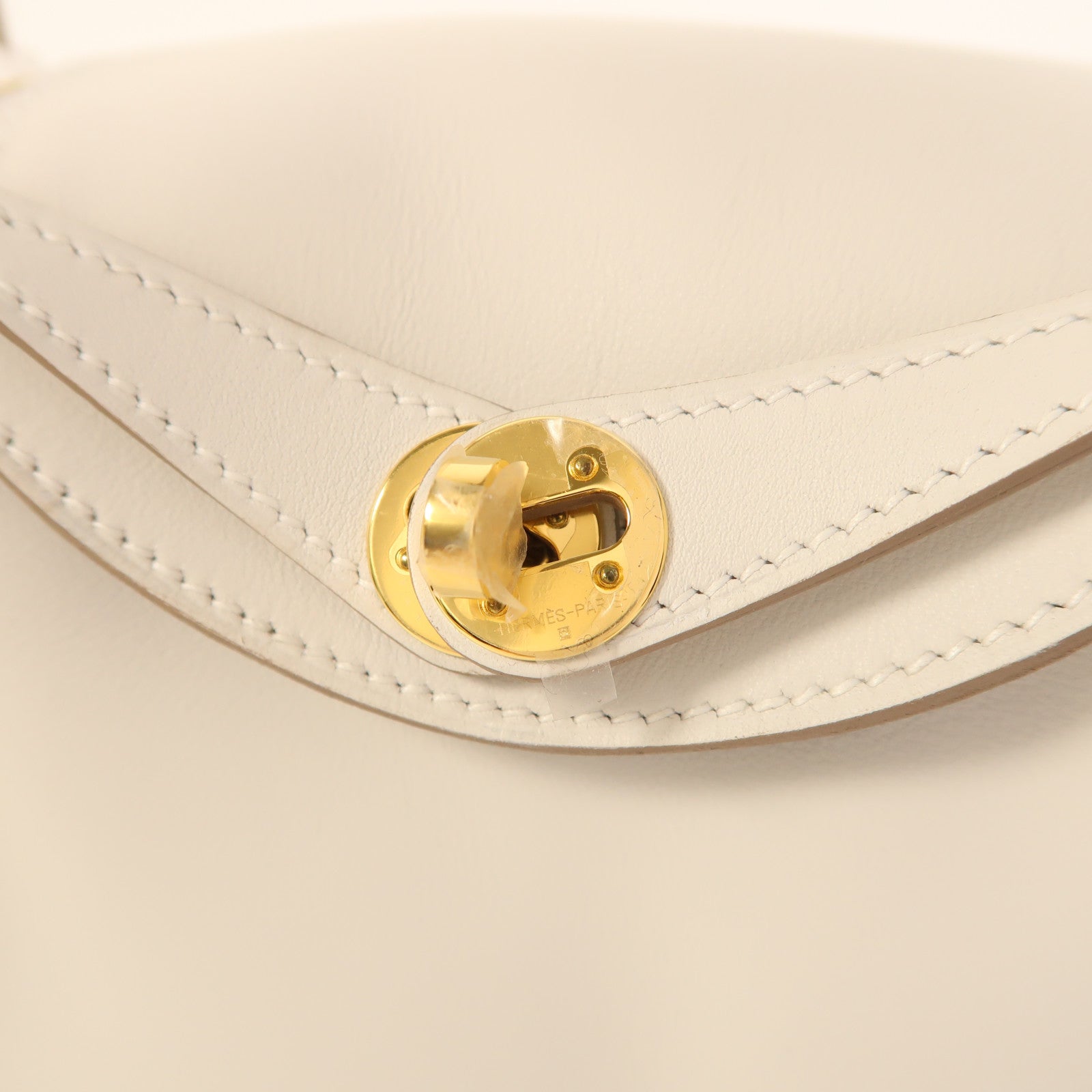 HERMES 【激減優惠】Swift皮革Mini Lindy金扣手挽肩背兩用袋Gris Meyer/Gris Pale