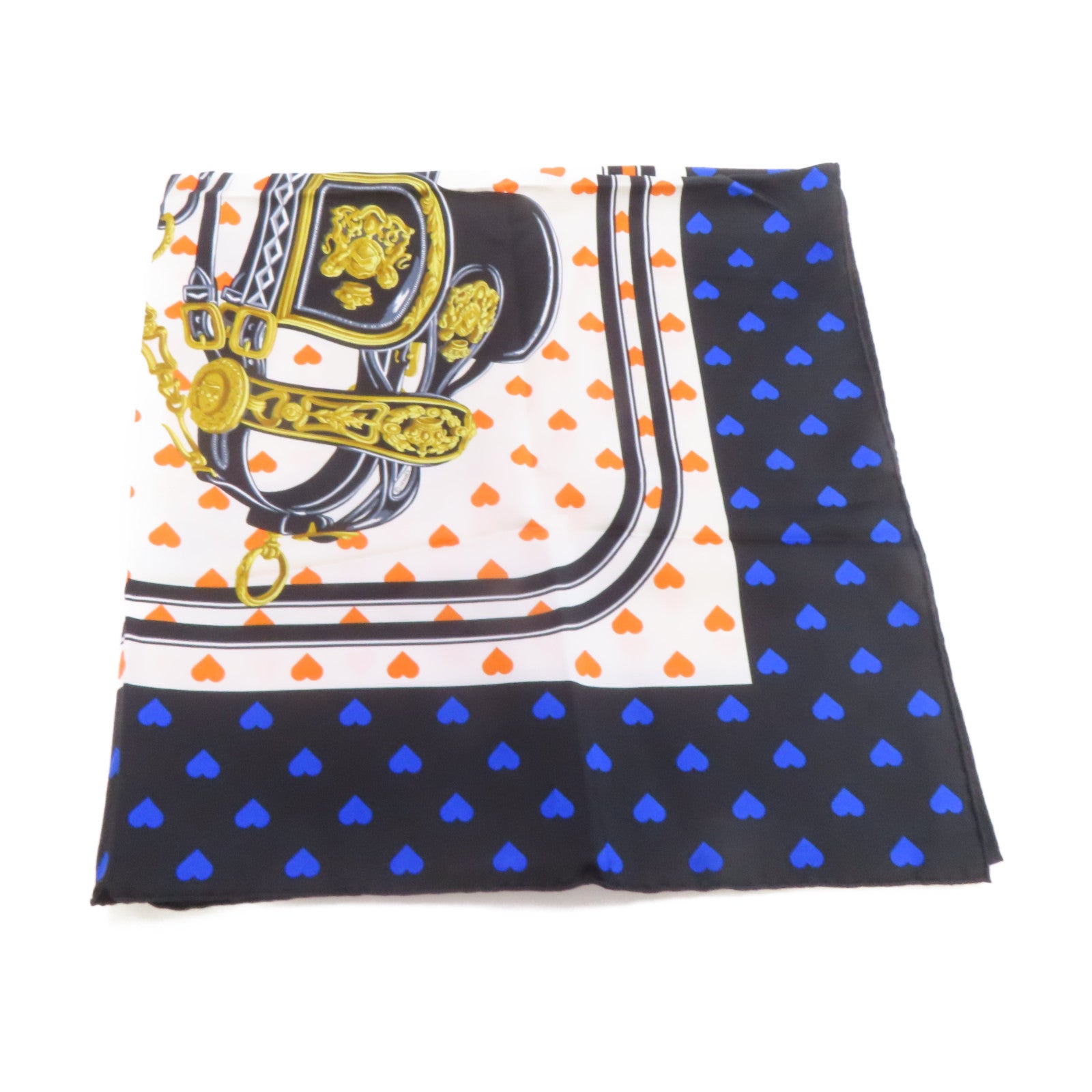 HERMES 【激減優惠】絲質Scarf 90x90絲巾黑色/藍色/彩色