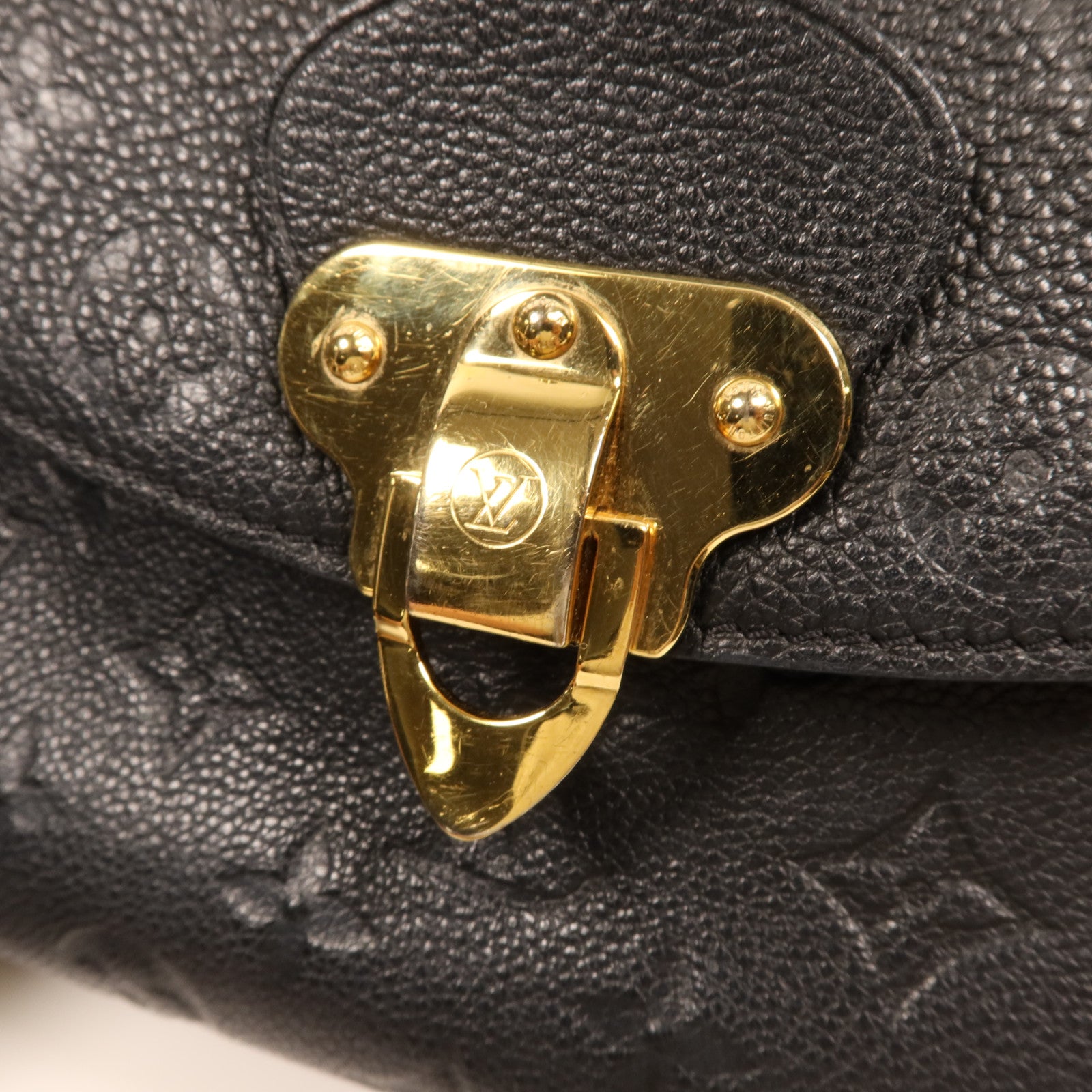 LOUIS VUITTON Monogram Empreinte Georges BB金扣手挽肩背兩用袋