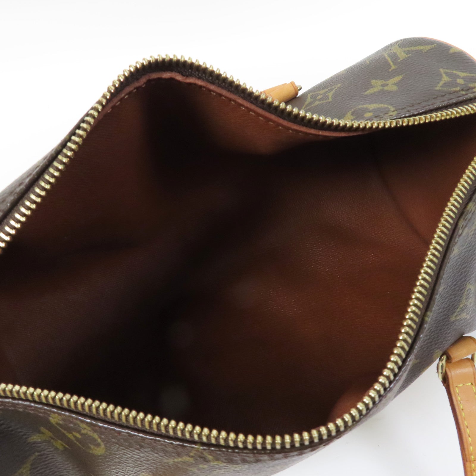 LOUIS VUITTON Monogram Papillon PM金扣肩背袋啡色